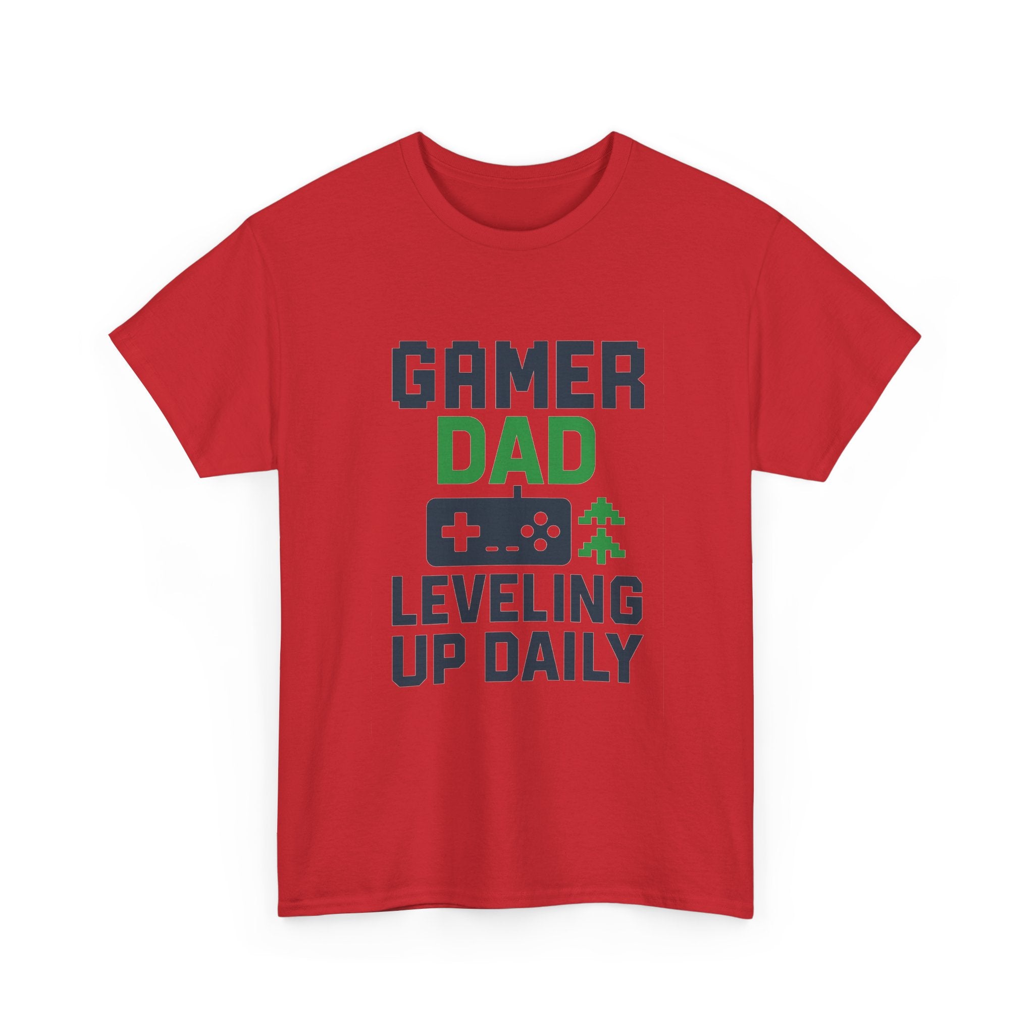 Gamer Dad Leveling Up Daily T-Shirt | Gift for Dad | Graphic Tee