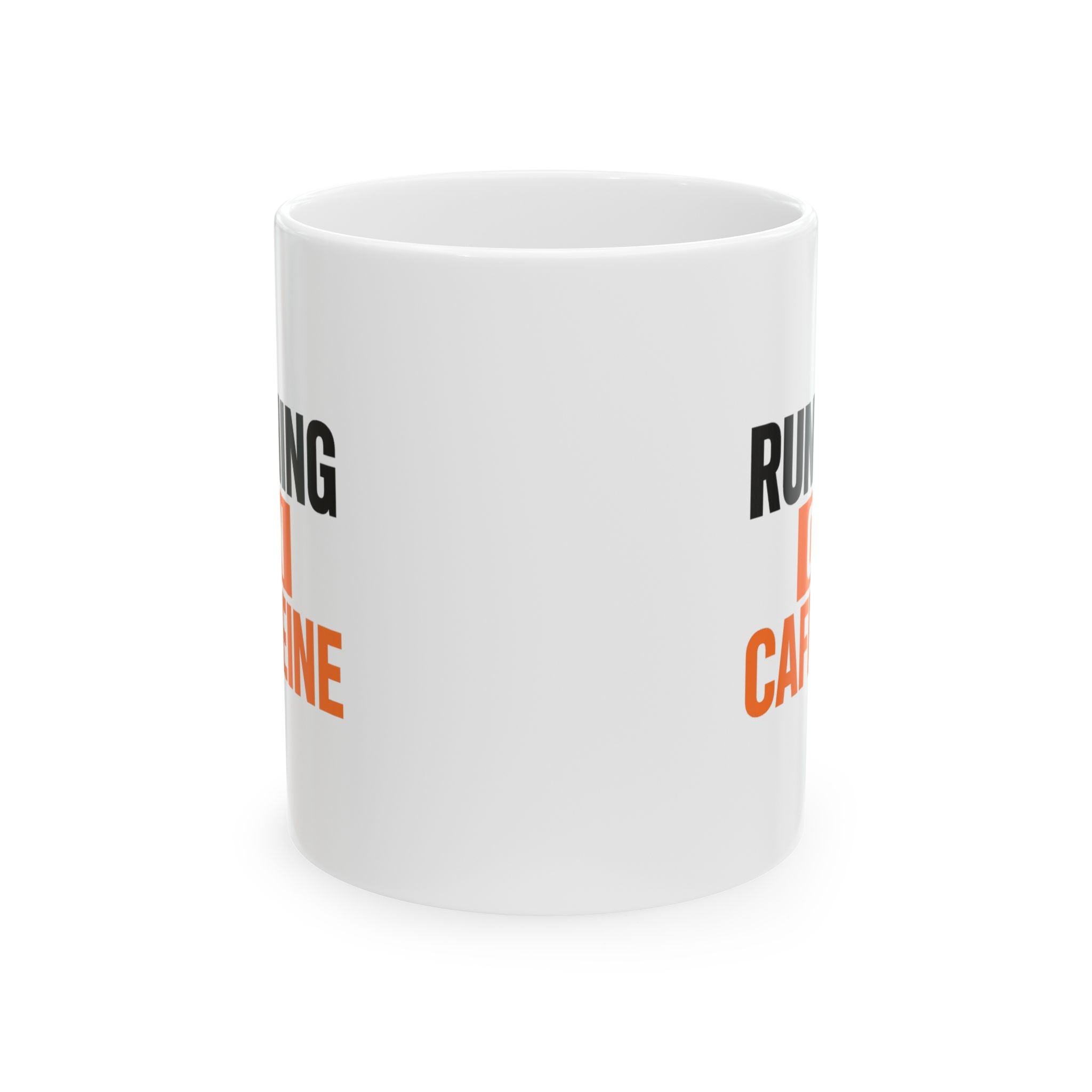 Running On Caffeine Please Do Not Unplug Coffee Mug | Funny Caffeine Humor | Ceramic Mug