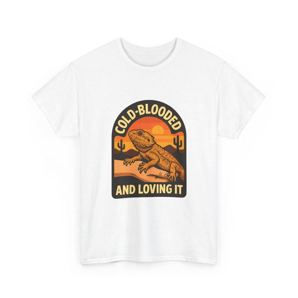 Bearded Dragon Dad Cold-Blooded And Loving It T-Shirt