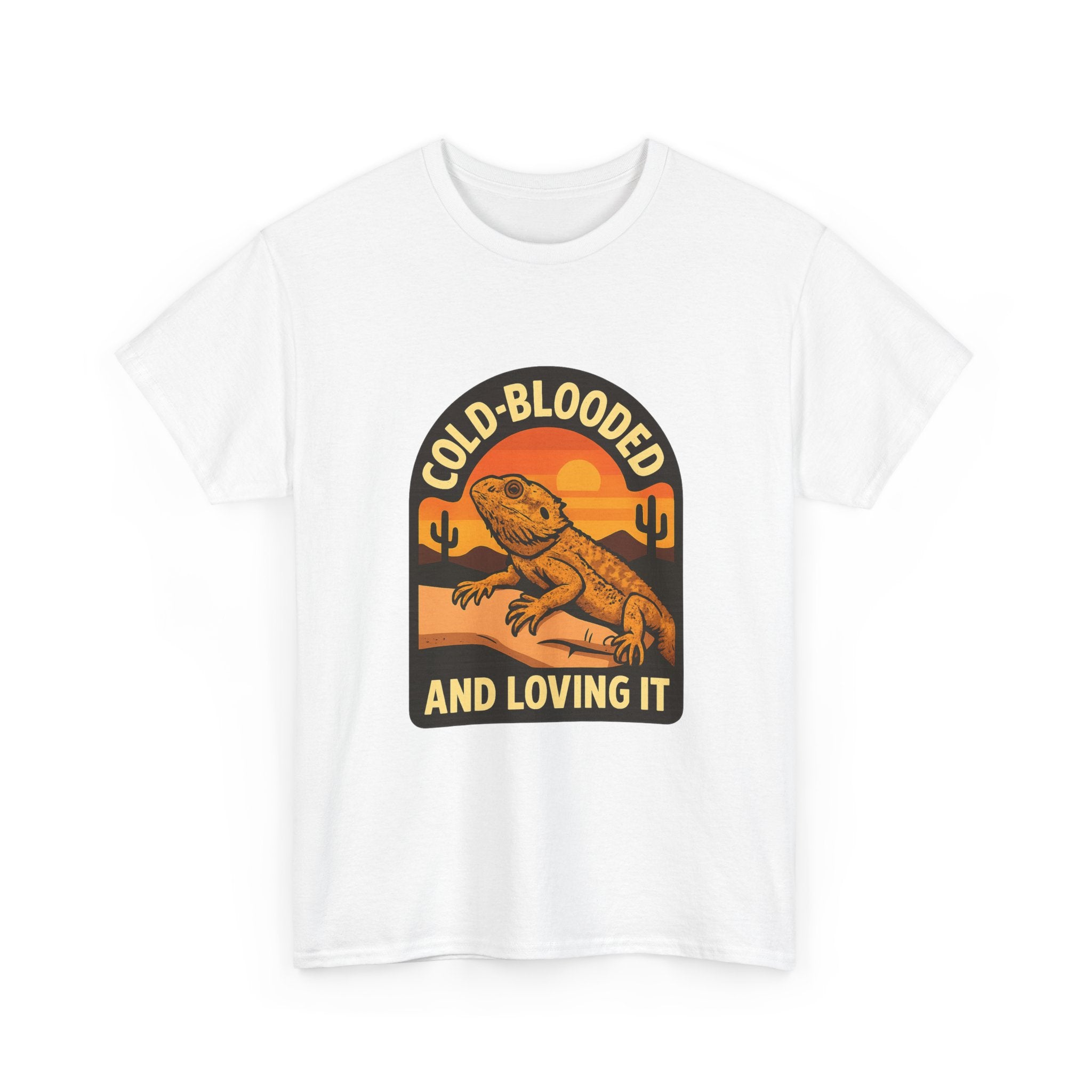 Bearded Dragon Dad Cold-Blooded And Loving It T-Shirt