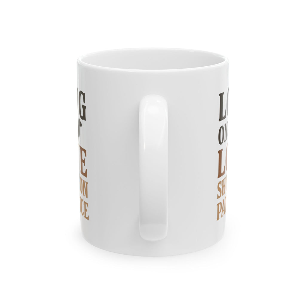 Dachshund Dad Long On Love Short On Patience Coffee Mug | Gift for Dad | Ceramic Mug