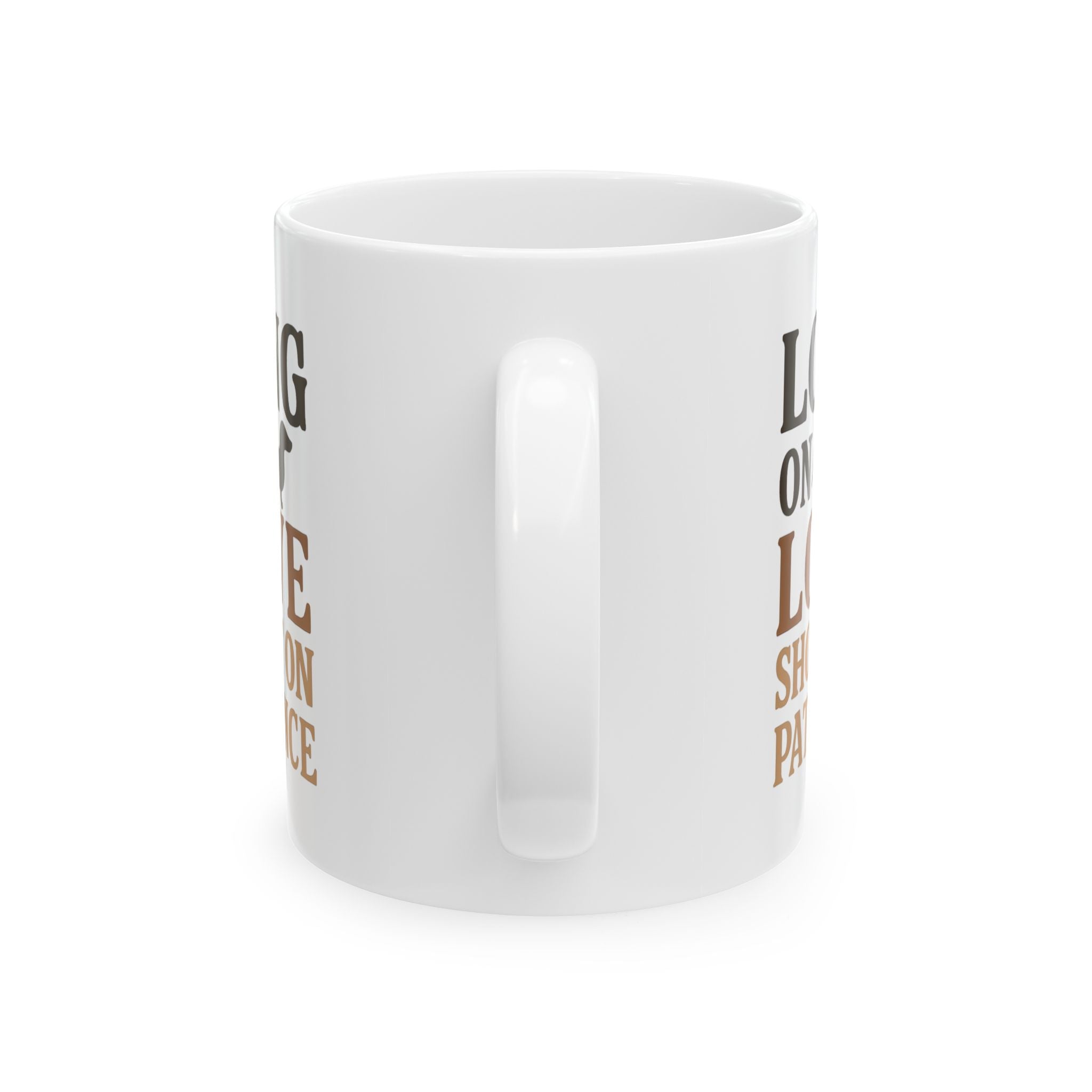 Dachshund Dad Long On Love Short On Patience Coffee Mug | Gift for Dad | Ceramic Mug