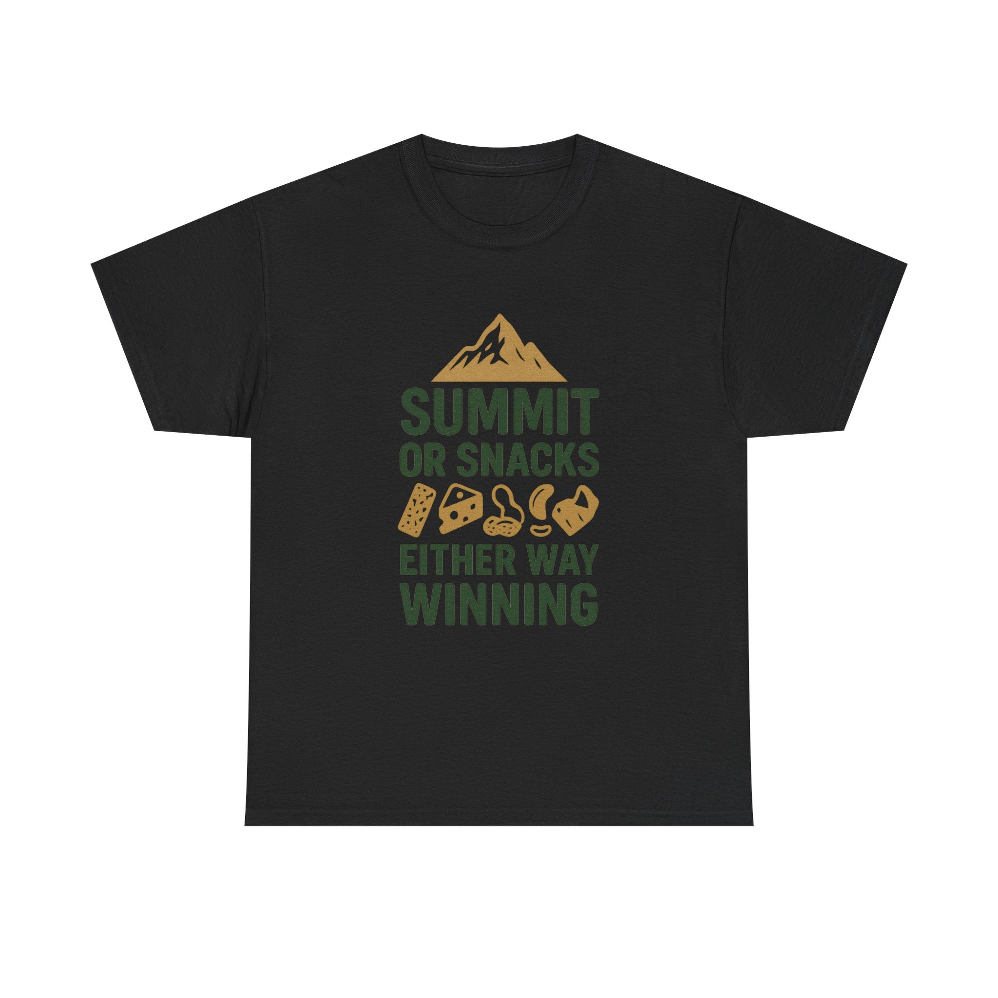 Hiking Dad Summit Or Snacks Either Way Winning T-Shirt | Gift for Dad | Graphic Tee