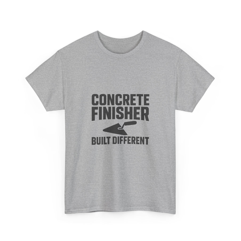 Concrete Finisher Built Different Profession T-Shirt | Unique Gift | Graphic Tee