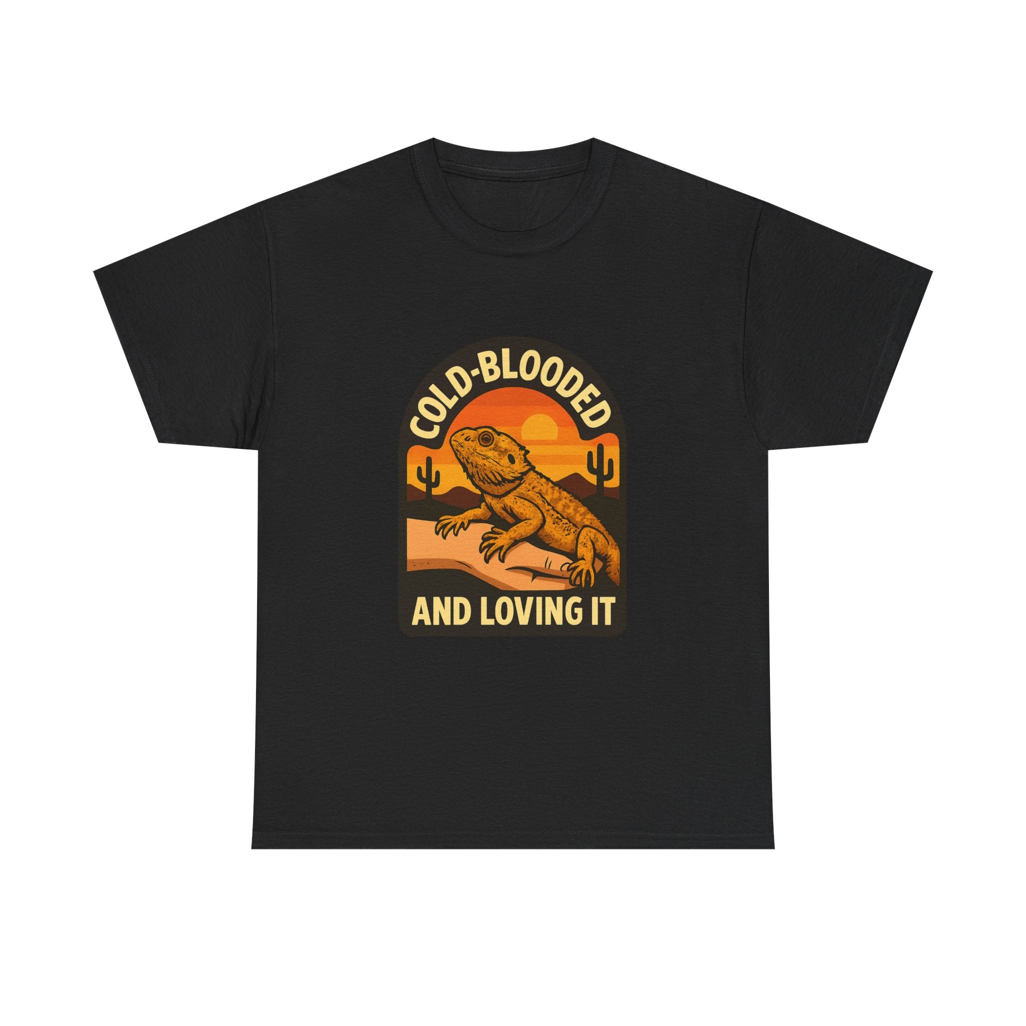 Bearded Dragon Dad Cold-Blooded And Loving It T-Shirt