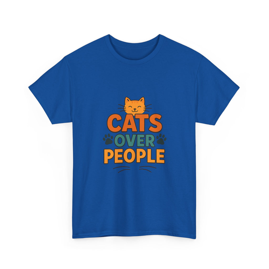 I Like Cats More Than People T-Shirt | Funny Cat Lover Gift | Graphic Tee