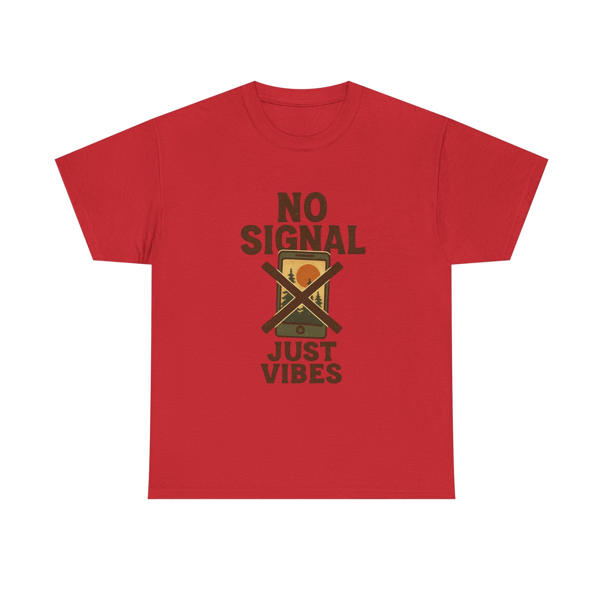 Off Grid Living No Signal Just Vibes T-Shirt | Unique Gift | Graphic Tee
