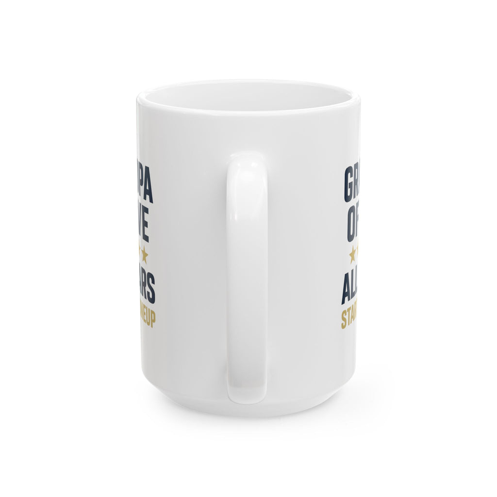 Grandpa Of Five All Stars Starting Lineup Coffee Mug | Gift for Grandpa | Ceramic Mug