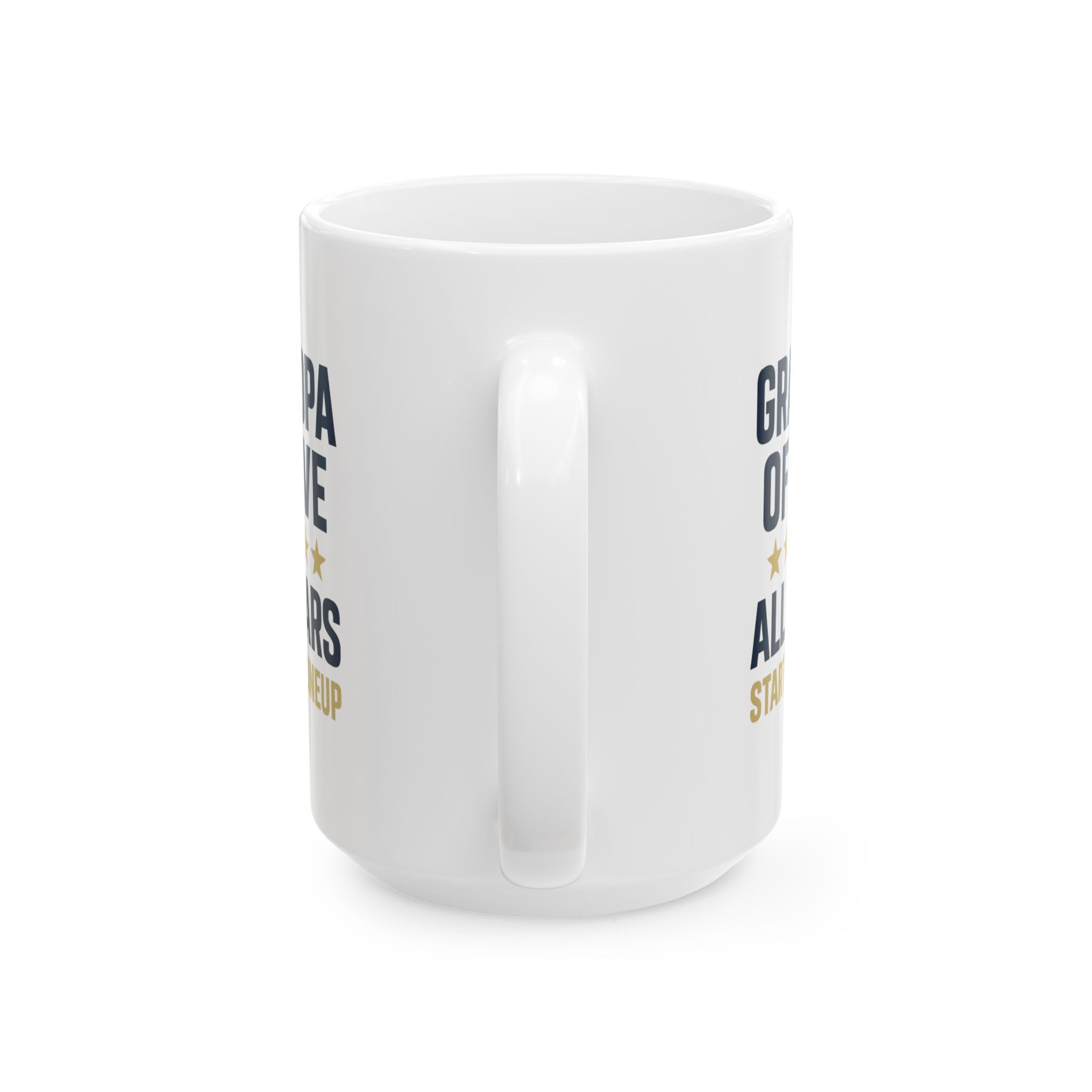 Grandpa Of Five All Stars Starting Lineup Coffee Mug | Gift for Grandpa | Ceramic Mug