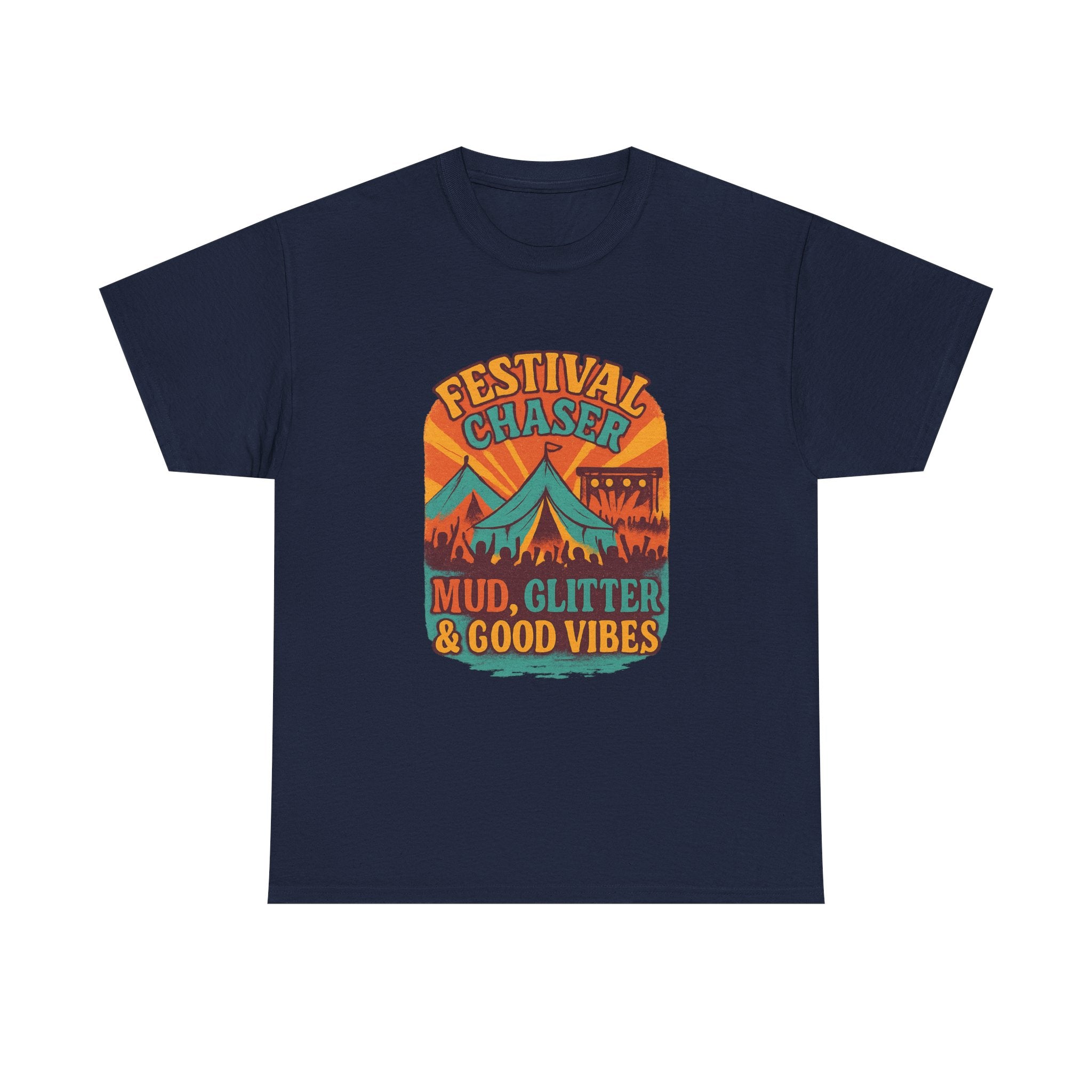 Festival Chaser Mud Glitter And Good Vibes T-Shirt | Unique Gift | Graphic Tee