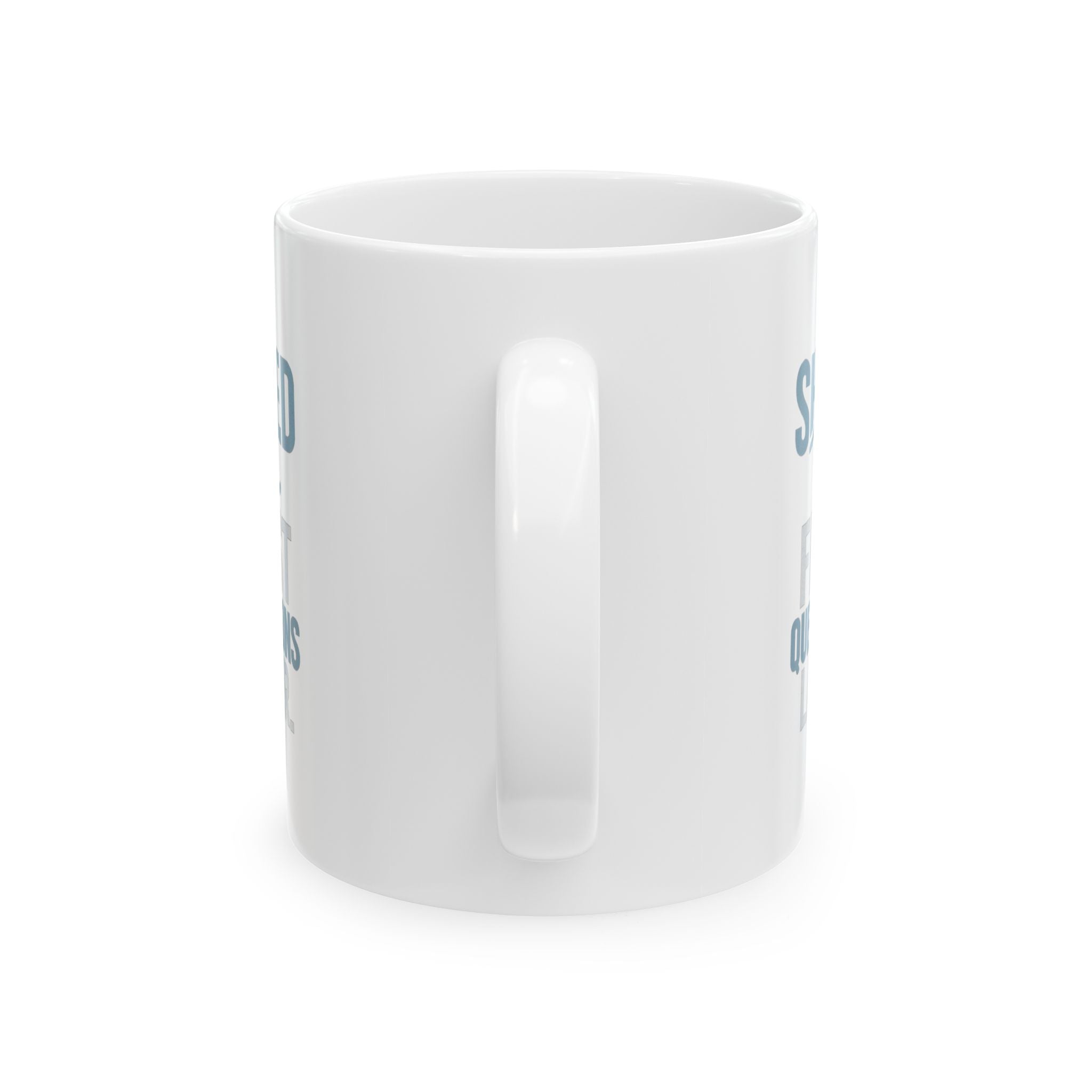 Snowboarder Shred First Questions Later Coffee Mug | Unique Gift | Ceramic Mug