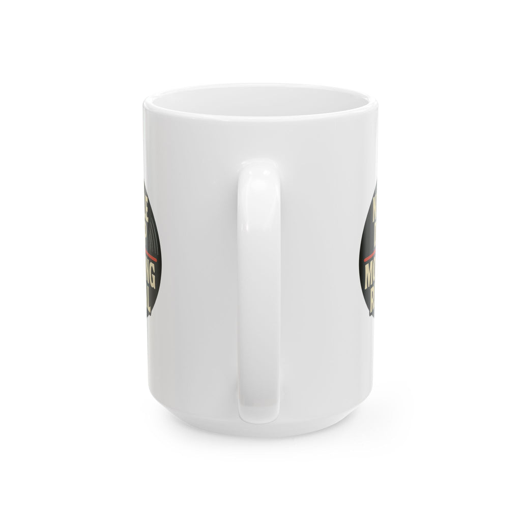Vintage Vinyl Collector Needle Drop Morning Ritual Coffee Mug | Unique Gift | Ceramic Mug