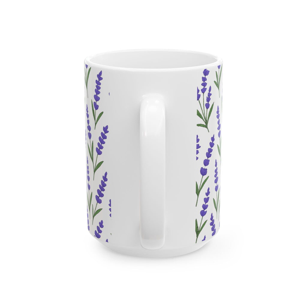 Lavender Sprigs Full Wrap Coffee Mug | Flowers Lover Gift | Ceramic Mug