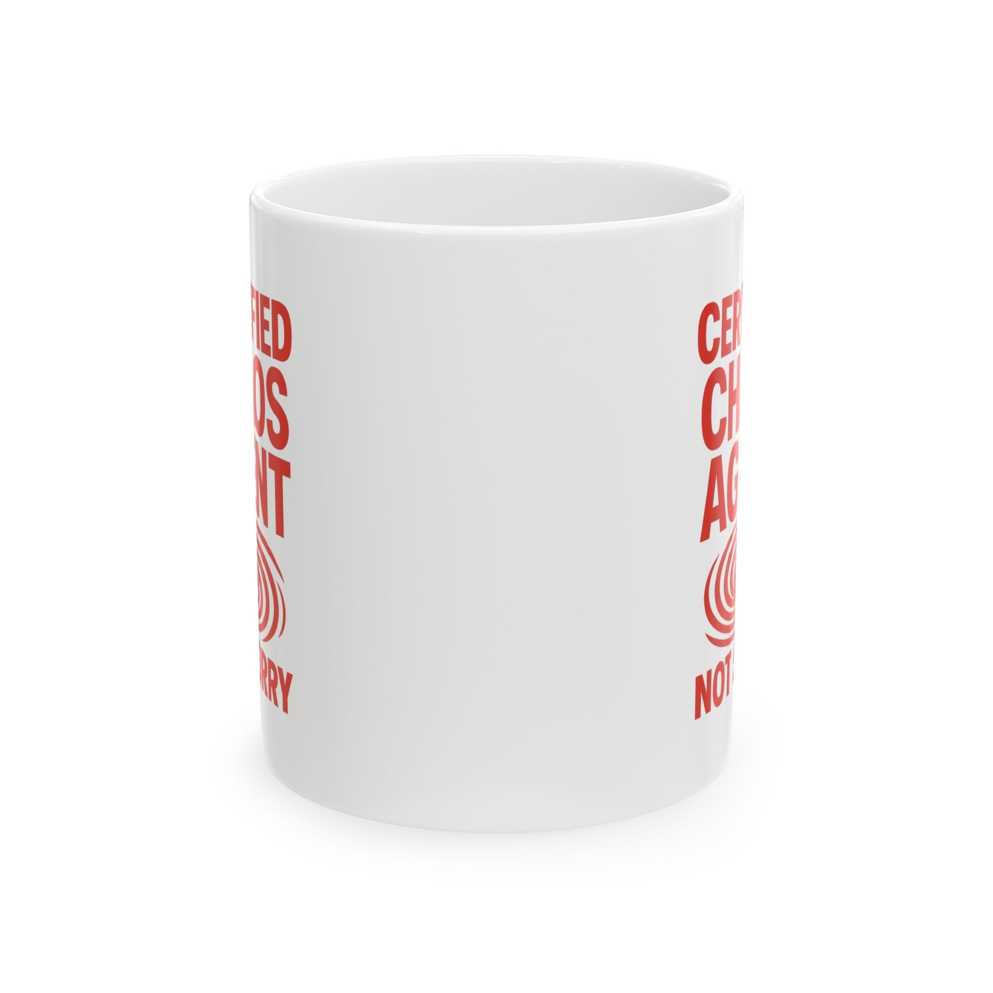 Certified Chaos Agent Not Sorry Coffee Mug | Unique Gift | Ceramic Mug