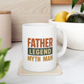 Being A Father Is My Best Title Coffee Mug | Father Appreciation | Ceramic Mug