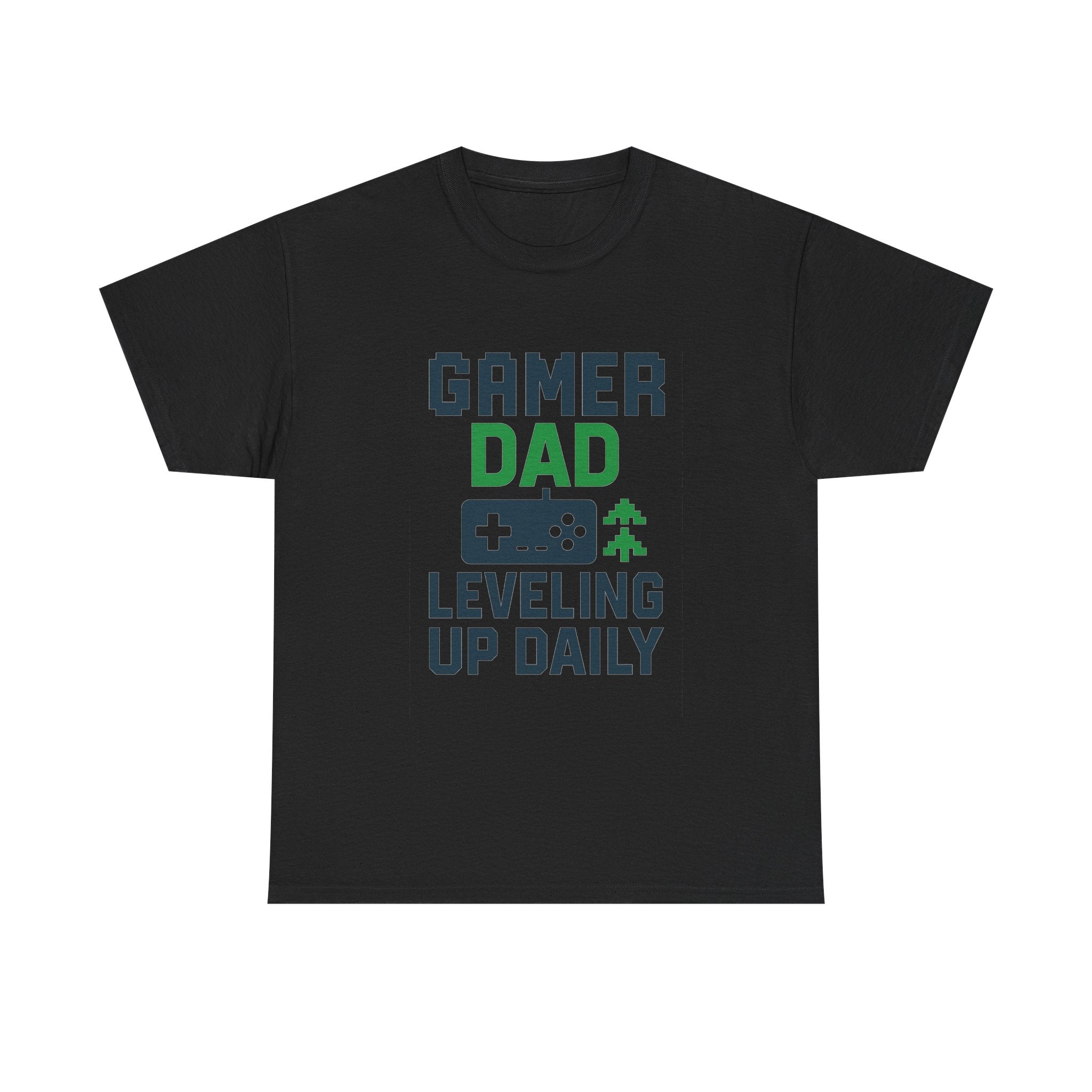 Gamer Dad Leveling Up Daily T-Shirt | Gift for Dad | Graphic Tee