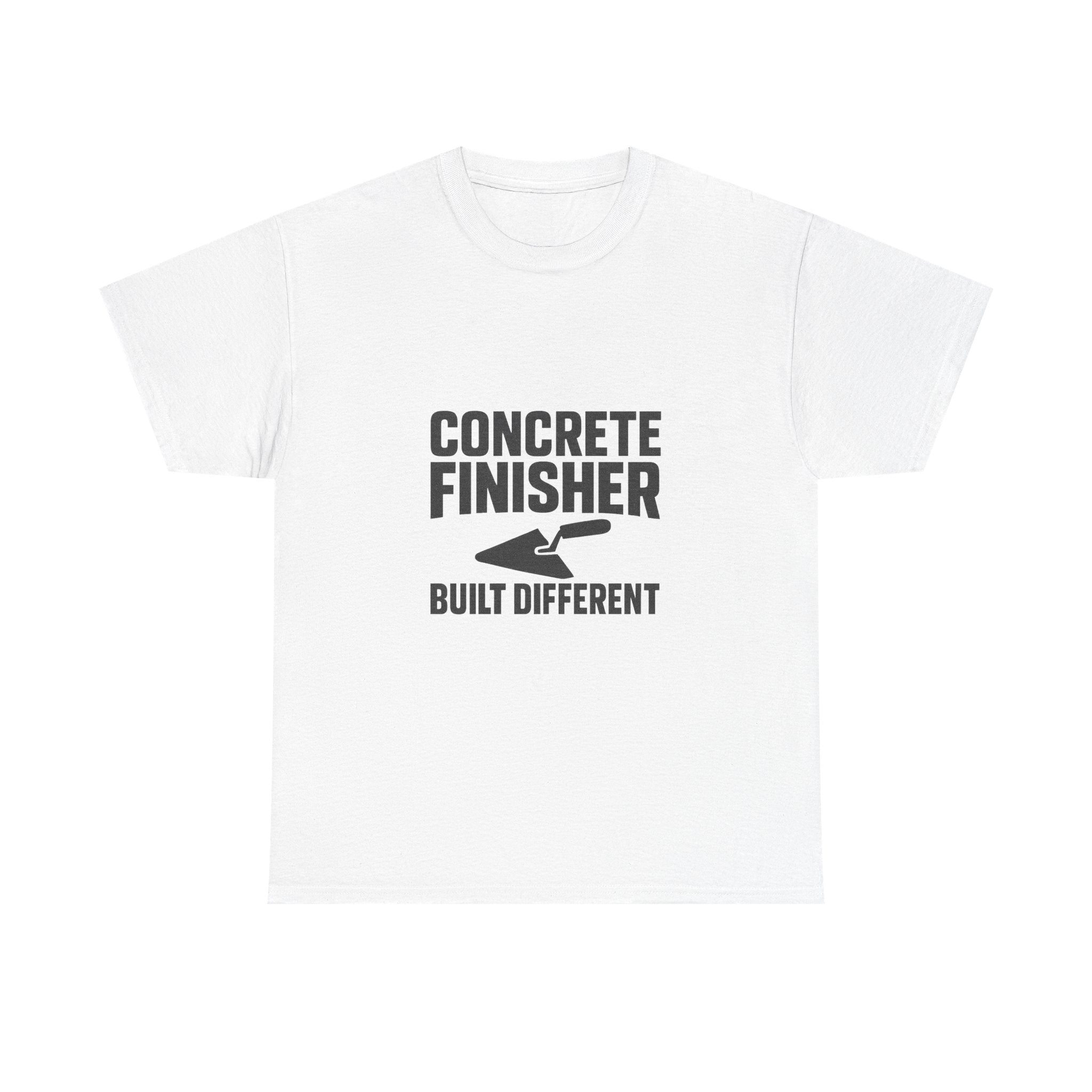 Concrete Finisher Built Different Profession T-Shirt | Unique Gift | Graphic Tee