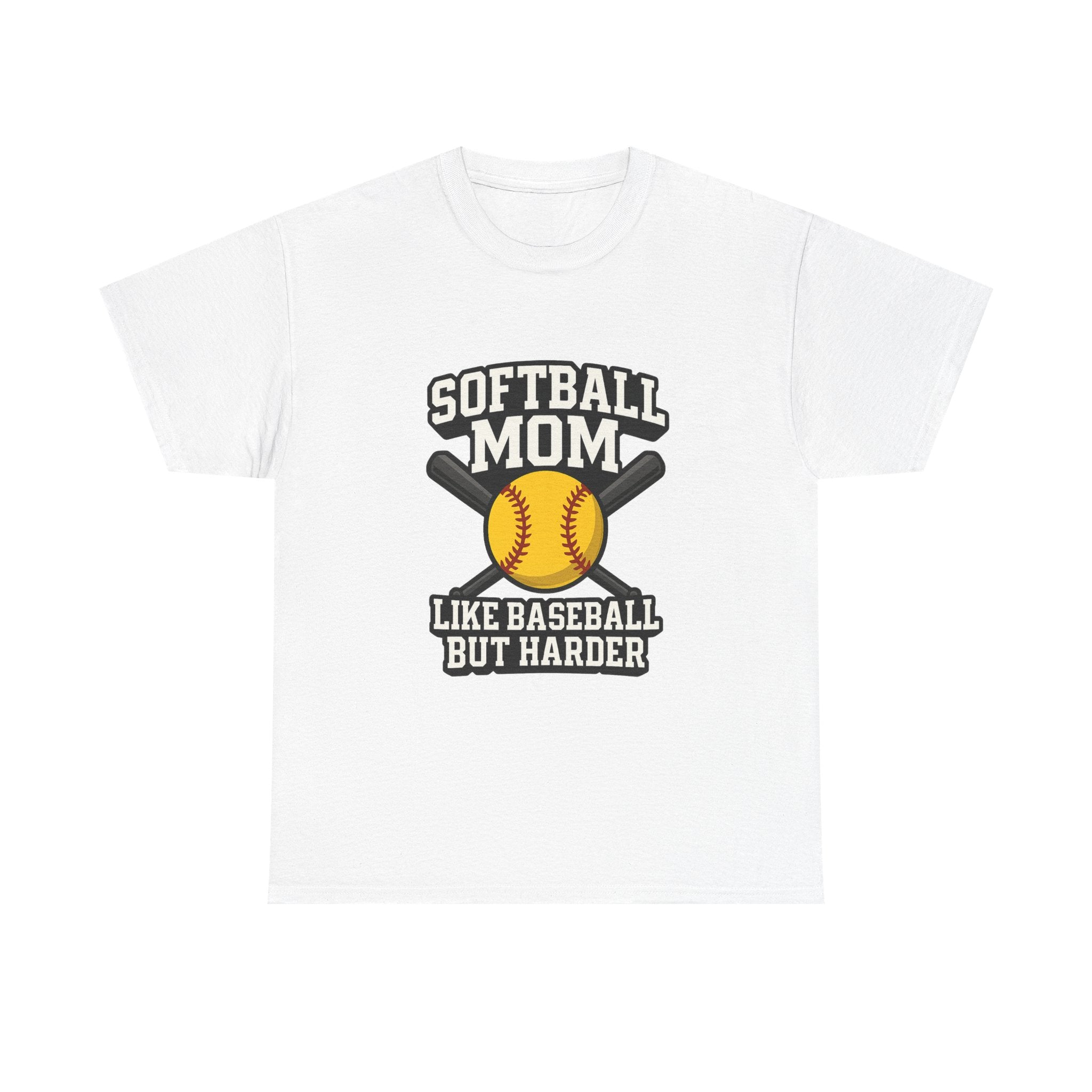 Softball Mom Like Baseball But Harder T-Shirt | Gift for Mom | Graphic Tee
