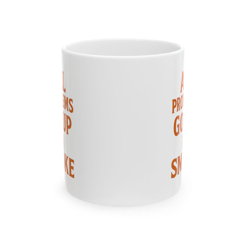 Candle Maker All Problems Go Up In Smoke Coffee Mug | Unique Gift | Ceramic Mug