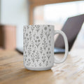Delicate Wildflower Meadow Full Wrap Coffee Mug | Flowers Gift | Ceramic Mug