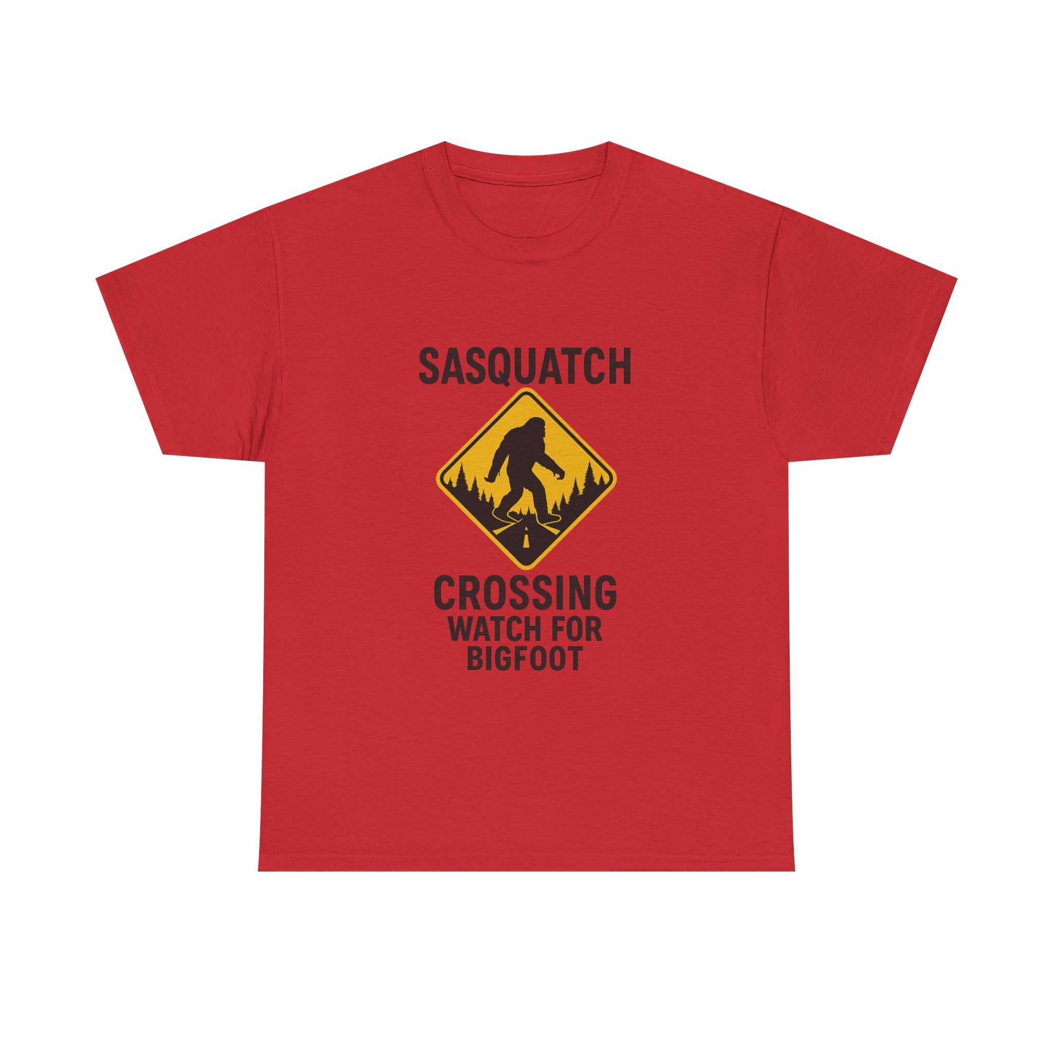 Sasquatch Crossing Watch For Bigfoot T-Shirt | Unique Gift | Graphic Tee