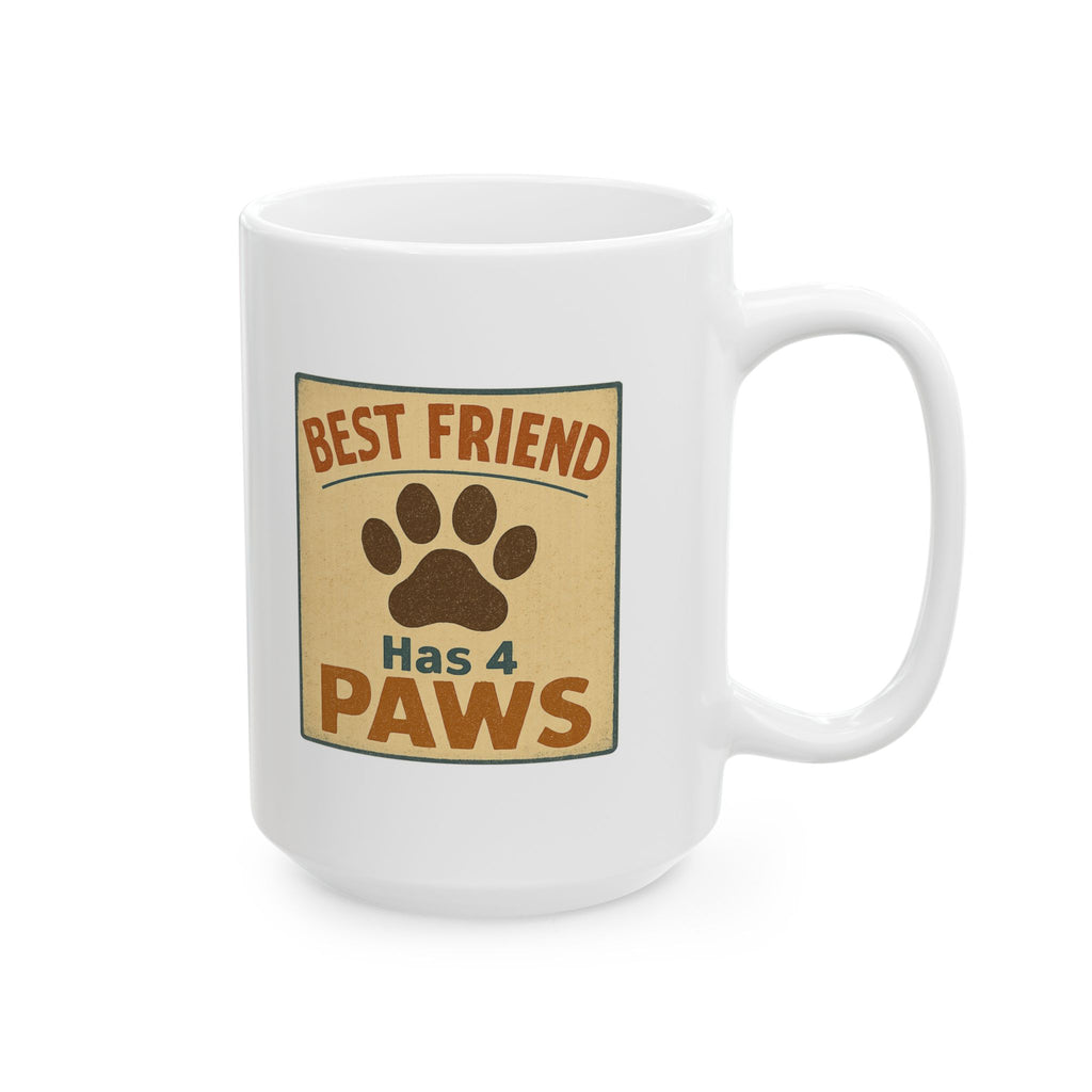 Dog Is My Best Friend And Therapist Coffee Mug | Funny Dog Gift | Ceramic Mug