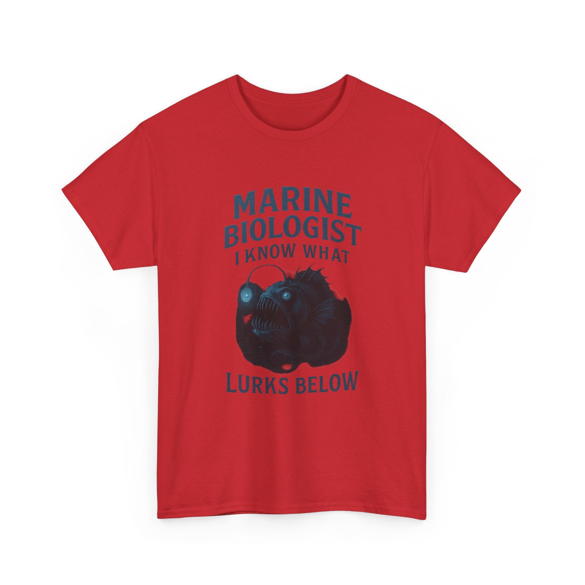 Marine Biologist I Know What Lurks Below T-Shirt | Unique Gift | Graphic Tee