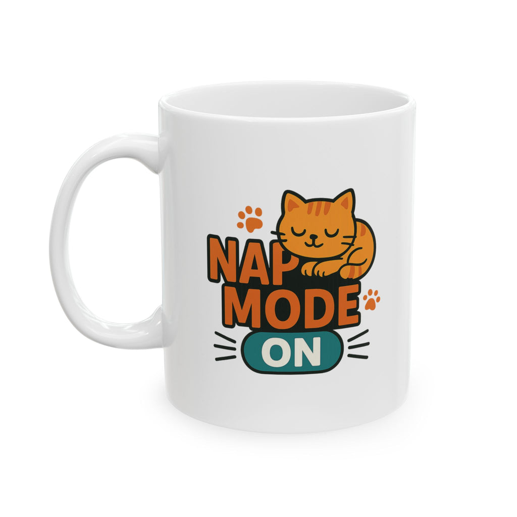 Nap Queen Cat Life Goals Coffee Mug | Cat Napper Gift | Ceramic Mug