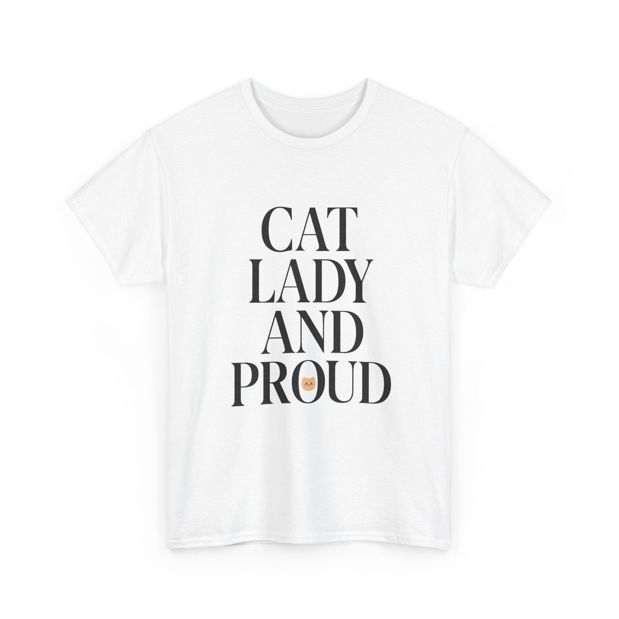Cat Lady and Proud T-Shirt | Cat Lover Gift | Graphic Tee