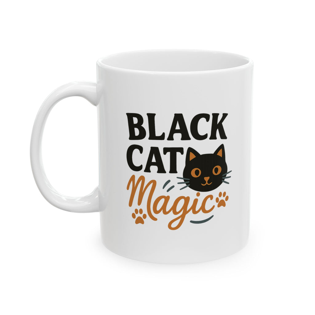 Black Cat Magic Coffee Mug | Black Cat Lover Gift | Ceramic Mug