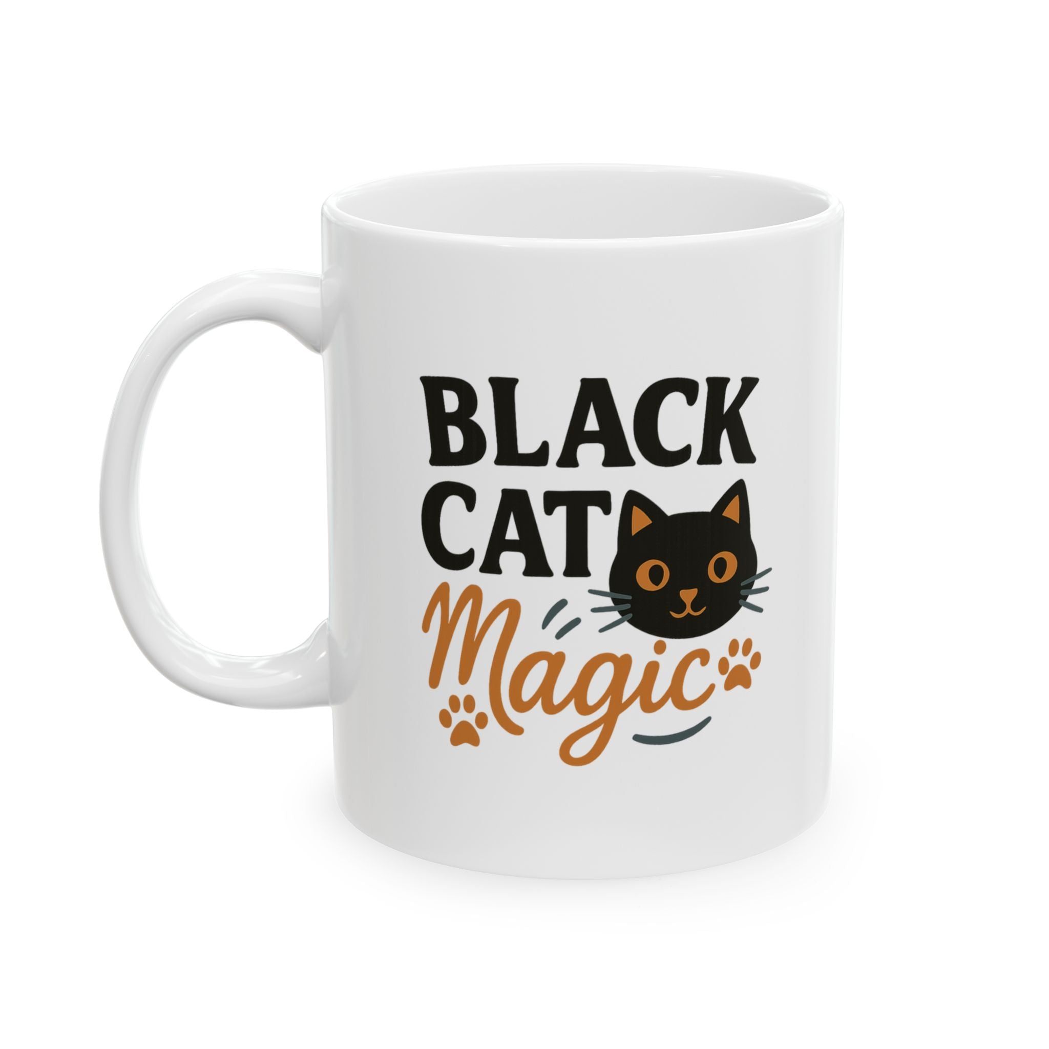 Black Cat Magic Coffee Mug | Black Cat Lover Gift | Ceramic Mug