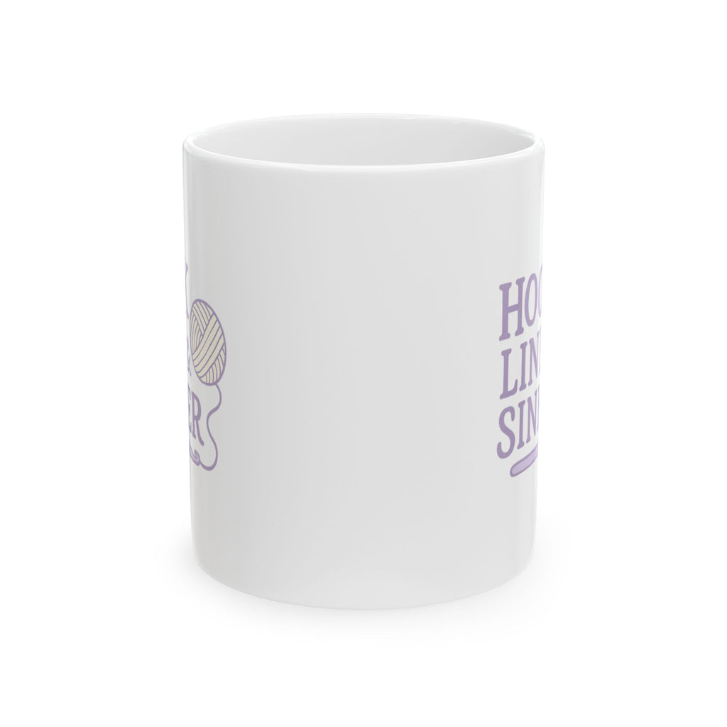 Crochet Master Hook Line And Sinker Coffee Mug | Unique Gift | Ceramic Mug
