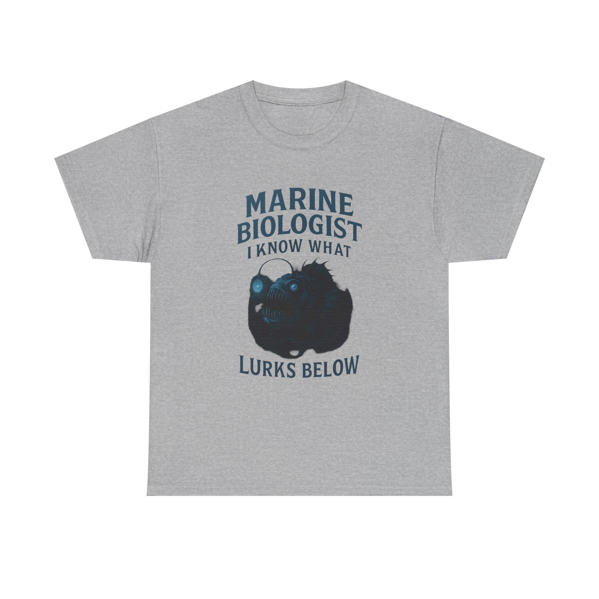 Marine Biologist I Know What Lurks Below T-Shirt | Unique Gift | Graphic Tee