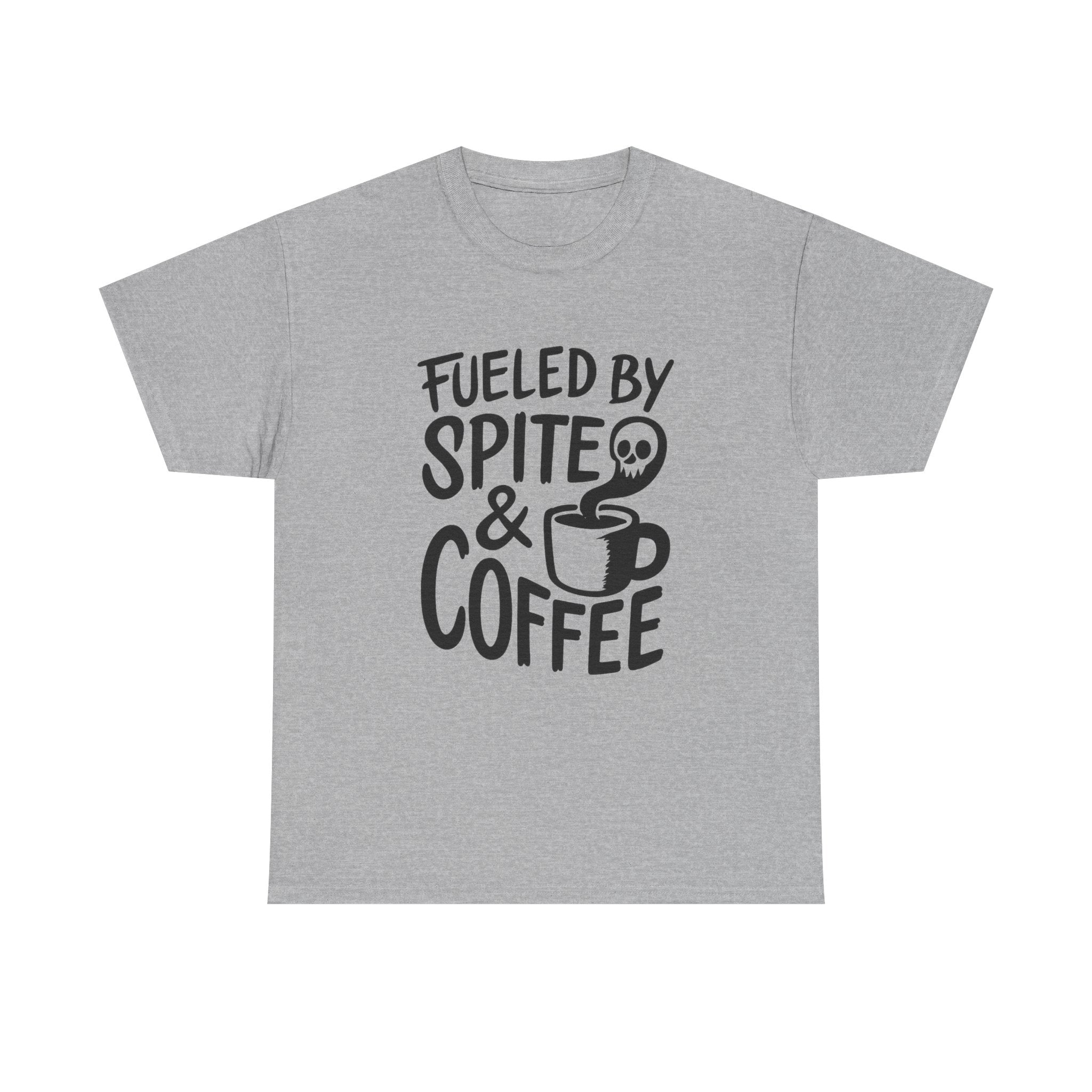 Fueled By Spite And Coffee Funny T-Shirt | Coffee Lover Gift | Graphic Tee