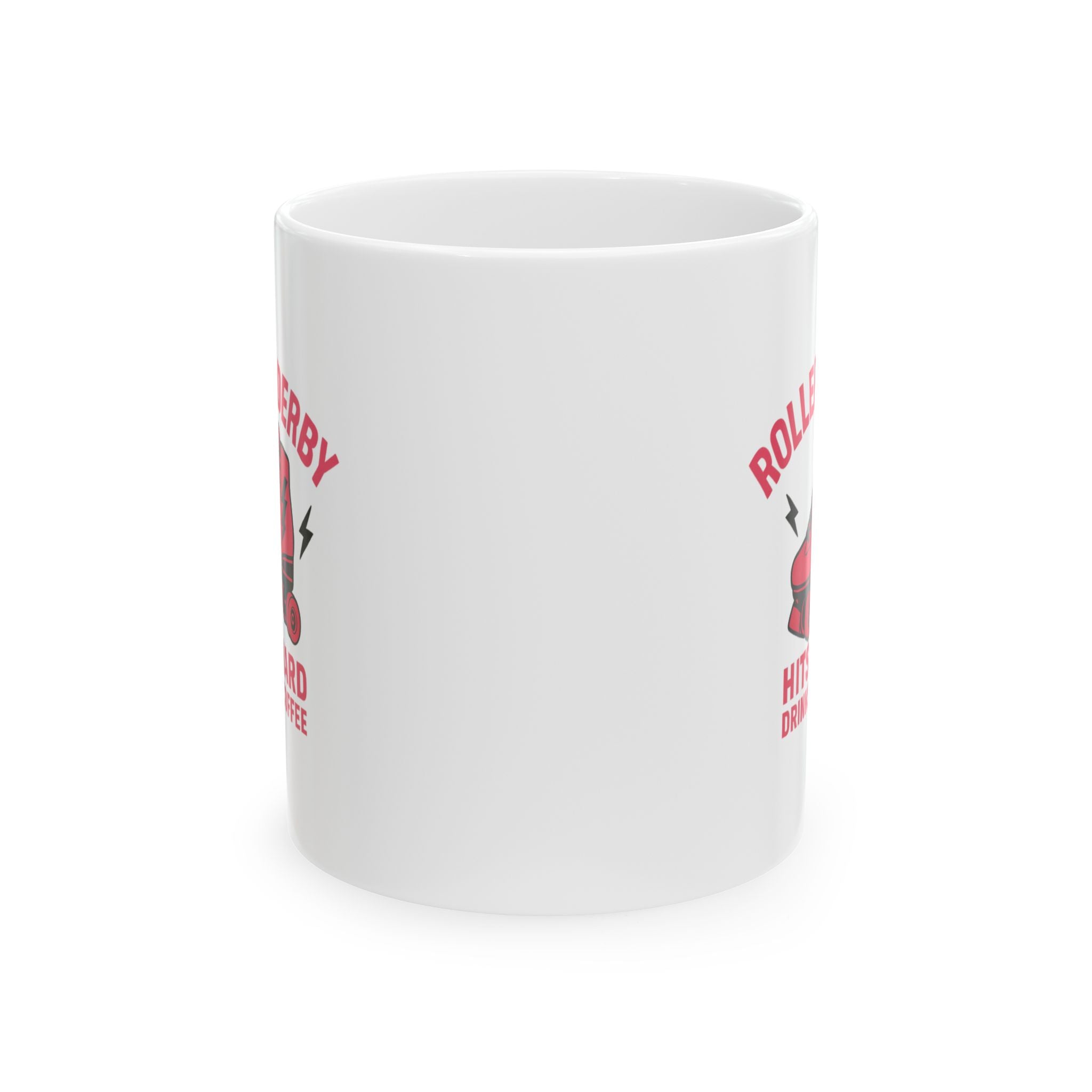 Roller Derby Queen Hits Hard Drinks Coffee Ceramic Mug