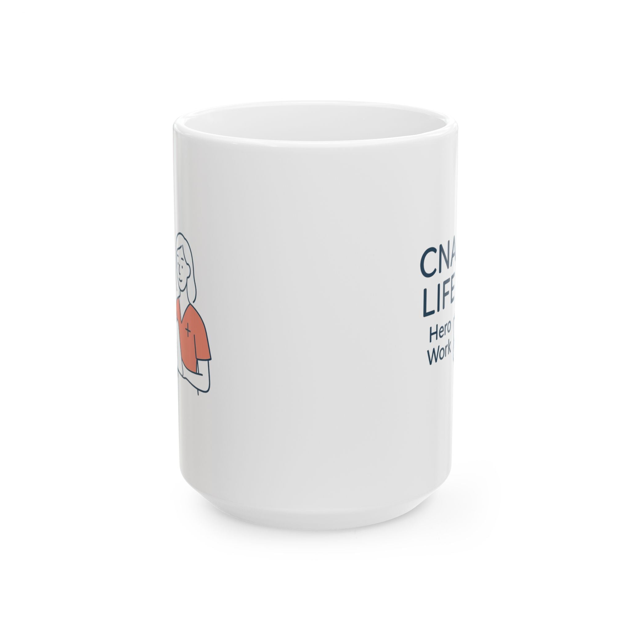 CNA Life Coffee And Compassion Coffee Mug | Funny CNA Gift | Ceramic Mug