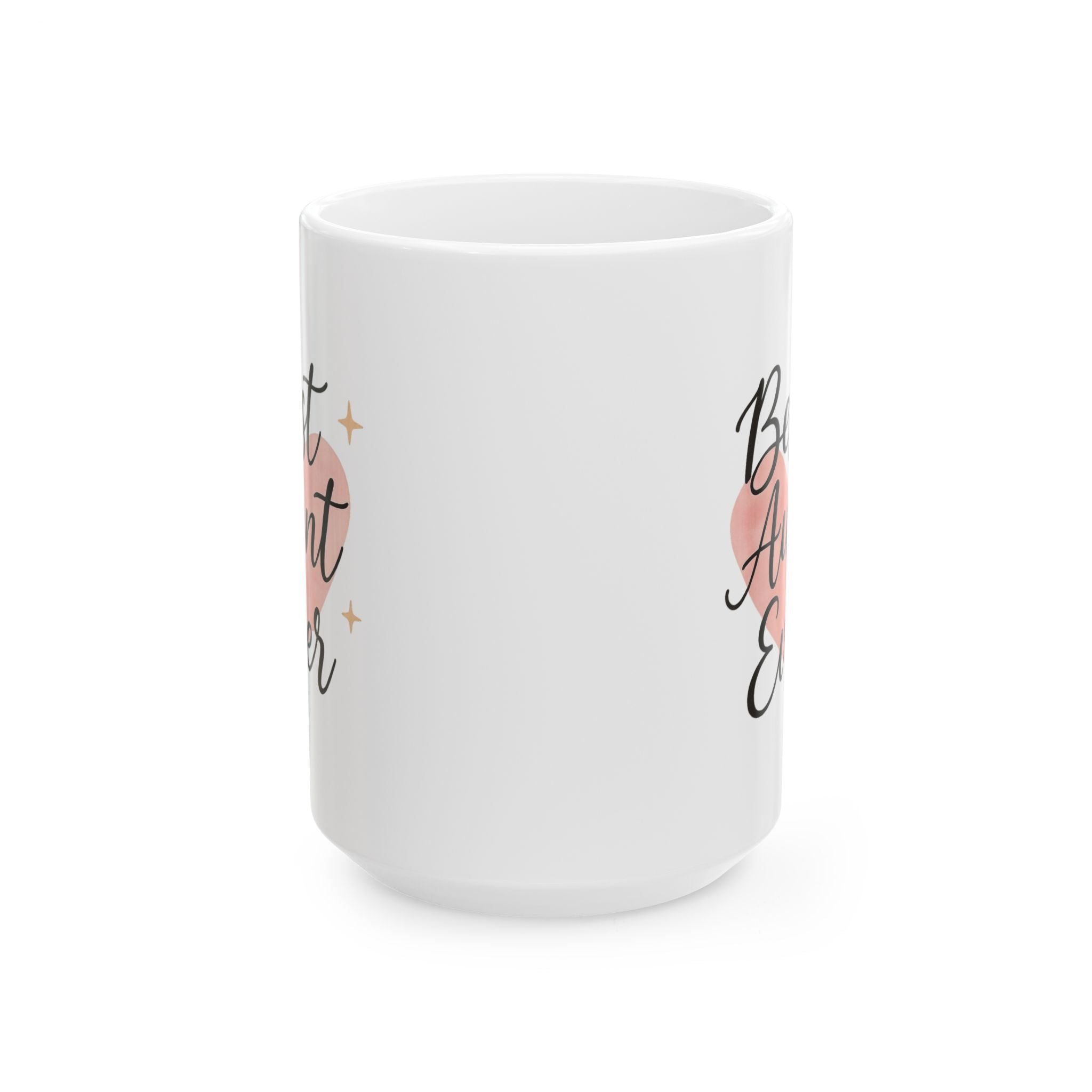 Best Aunt Ever Heart Coffee Mug | Unique Gift | Ceramic Mug