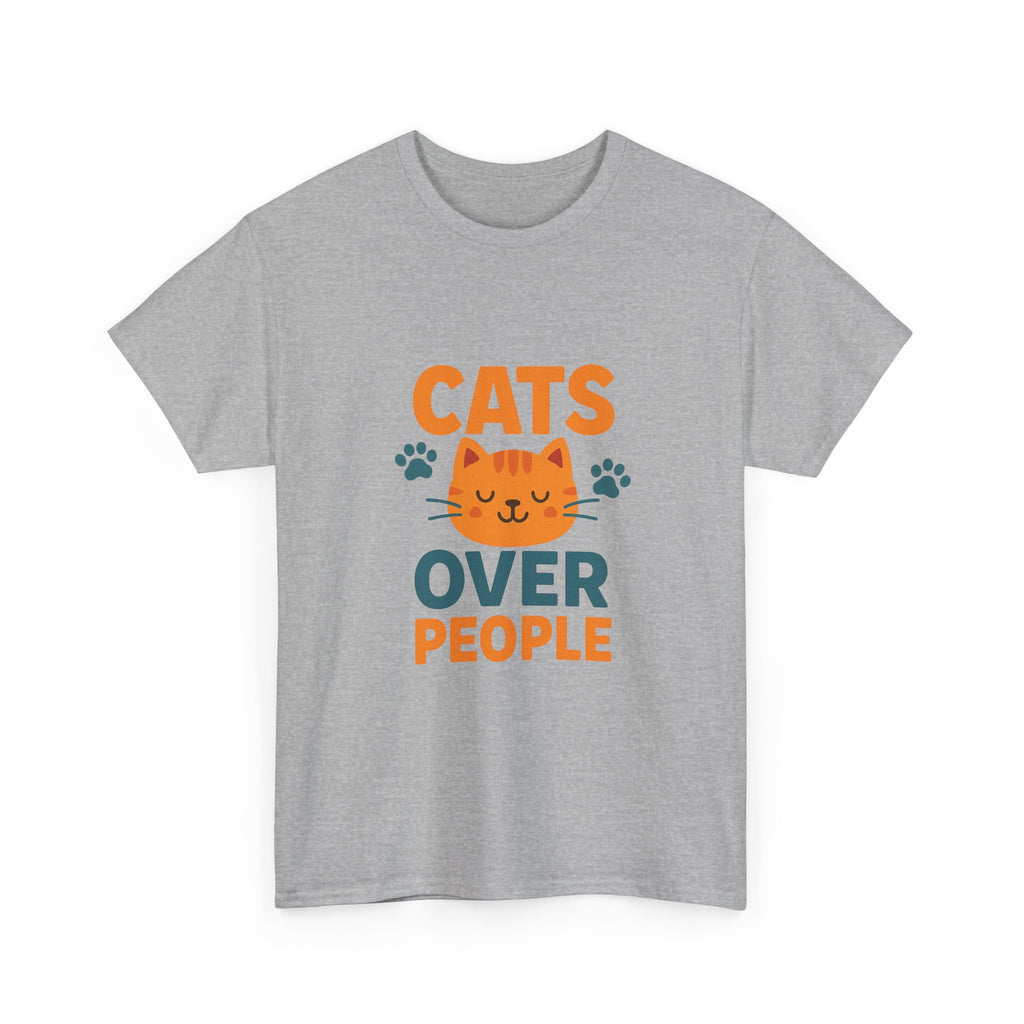 People Are Fine But Cats Are Better T-Shirt | Funny Cat Gift | Graphic Tee