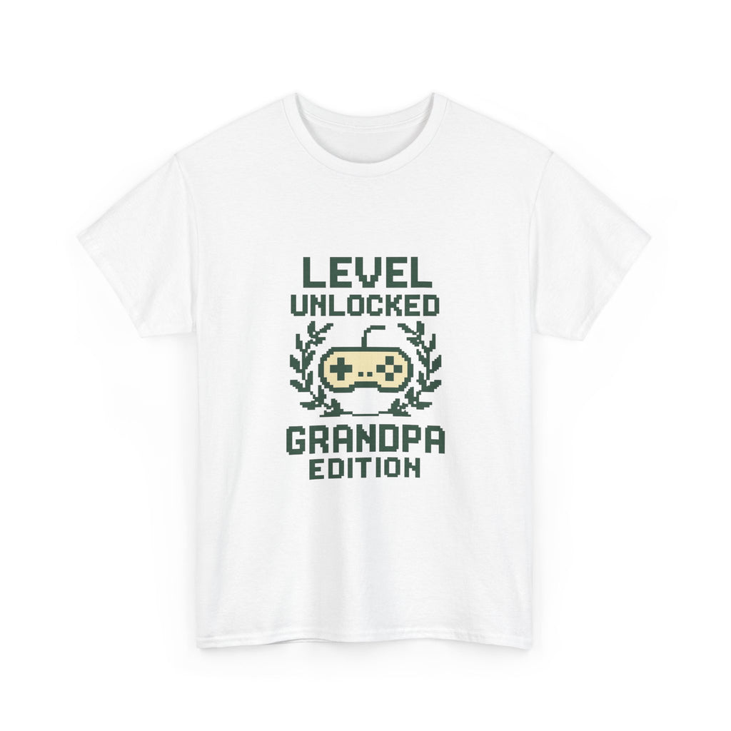 Gamer Grandpa Level Unlocked Grandpa Edition T-Shirt | Gift for Grandpa | Graphic Tee