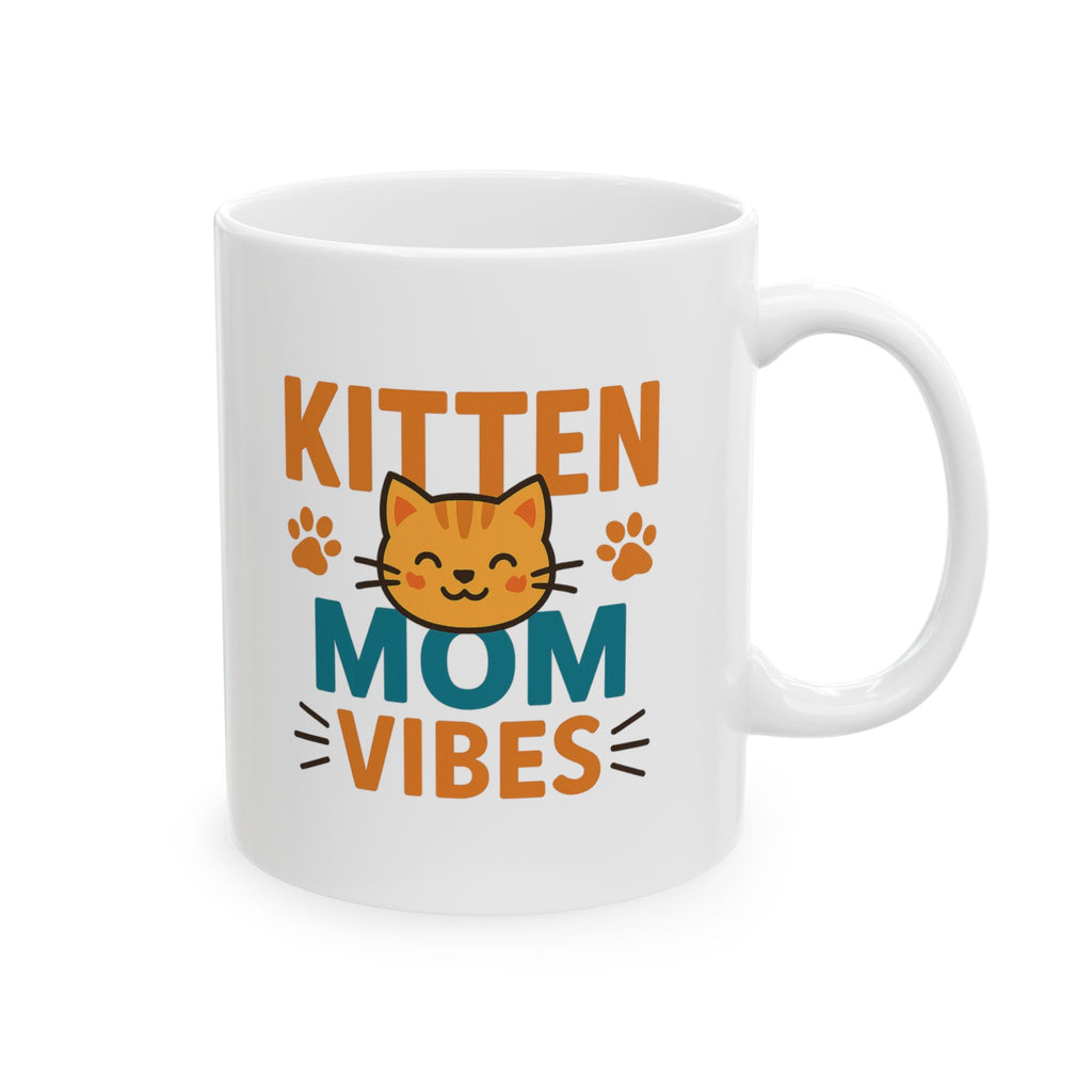 Kitten Mom Life Is Purrfect Coffee Mug | Cat Lover Gift | Ceramic Mug