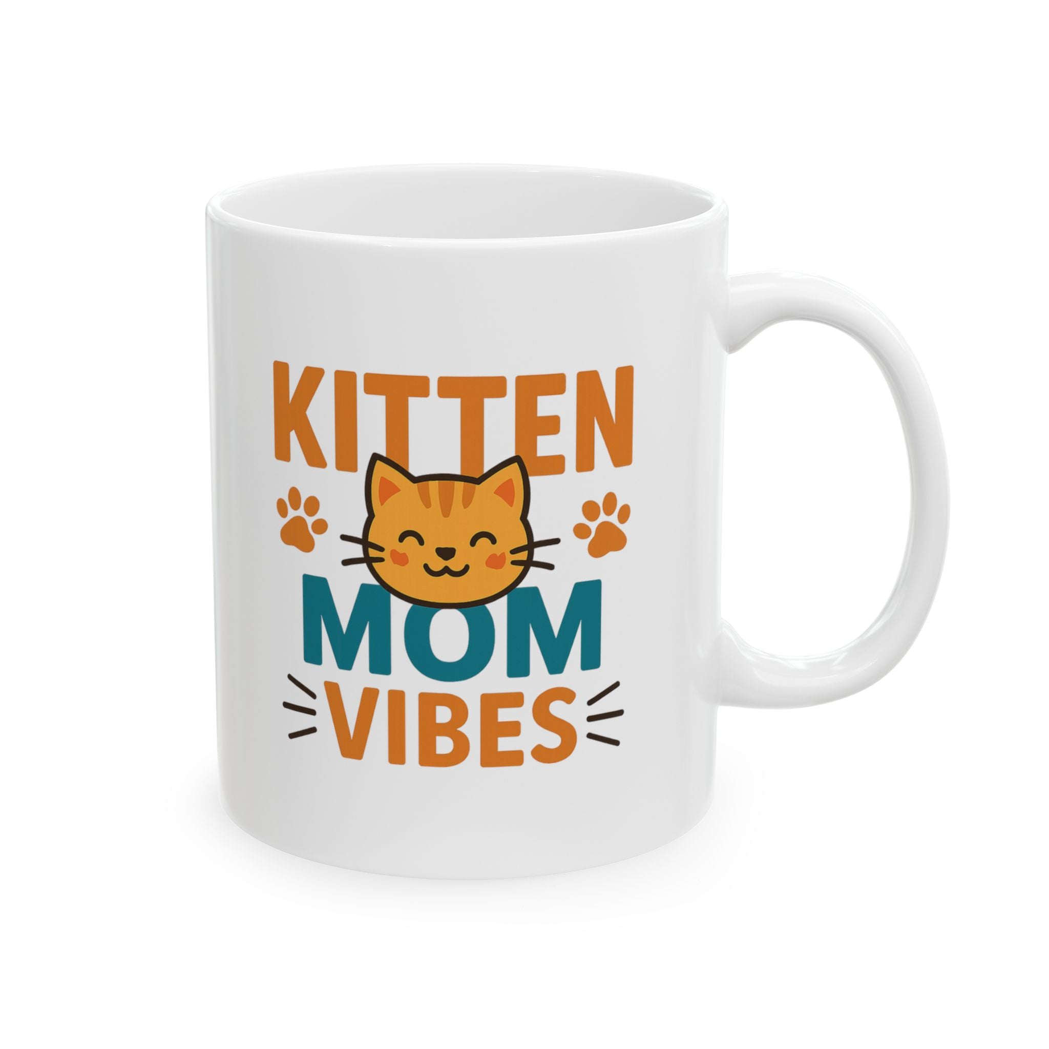 Kitten Mom Life Is Purrfect Coffee Mug | Cat Lover Gift | Ceramic Mug
