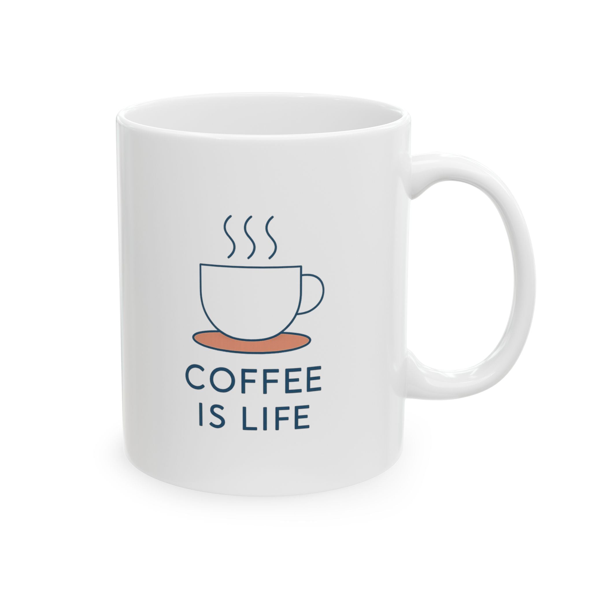 Life Is Coffee Coffee Is Life Coffee Mug | Coffee Lover Appreciation | Ceramic Mug