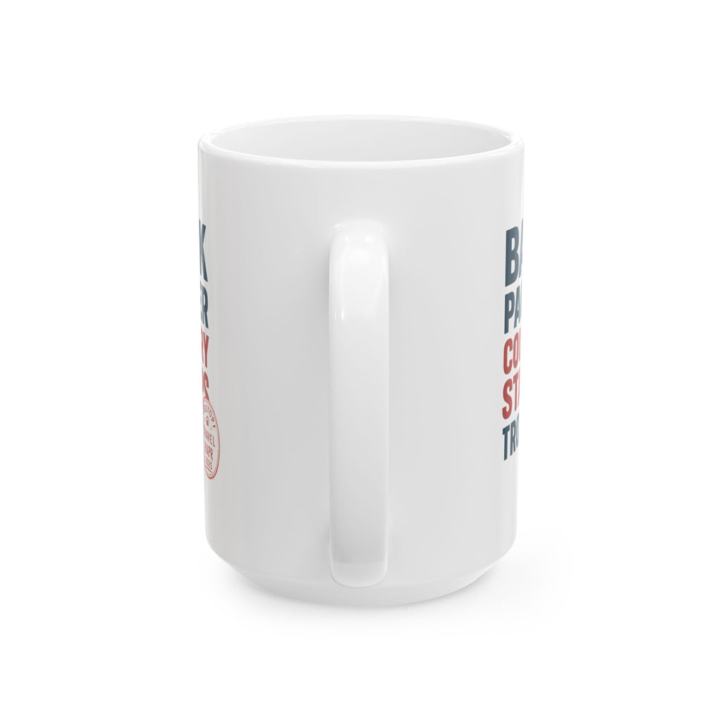 Backpacker Country Stamps Are My Trophy Wall Coffee Mug | Unique Gift | Ceramic Mug