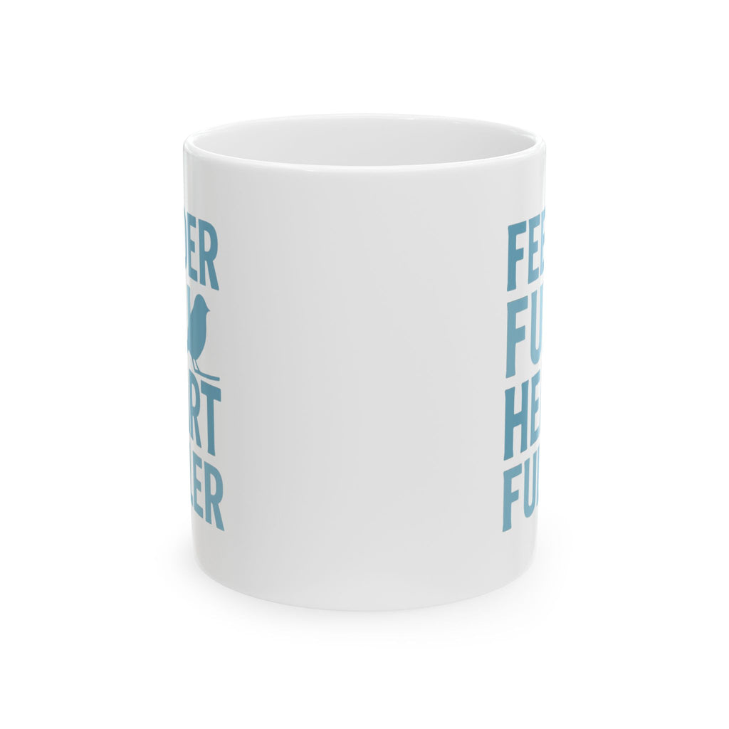 Birder Feeder Full Heart Fuller Coffee Mug | Bird Lover Gift | Ceramic Mug