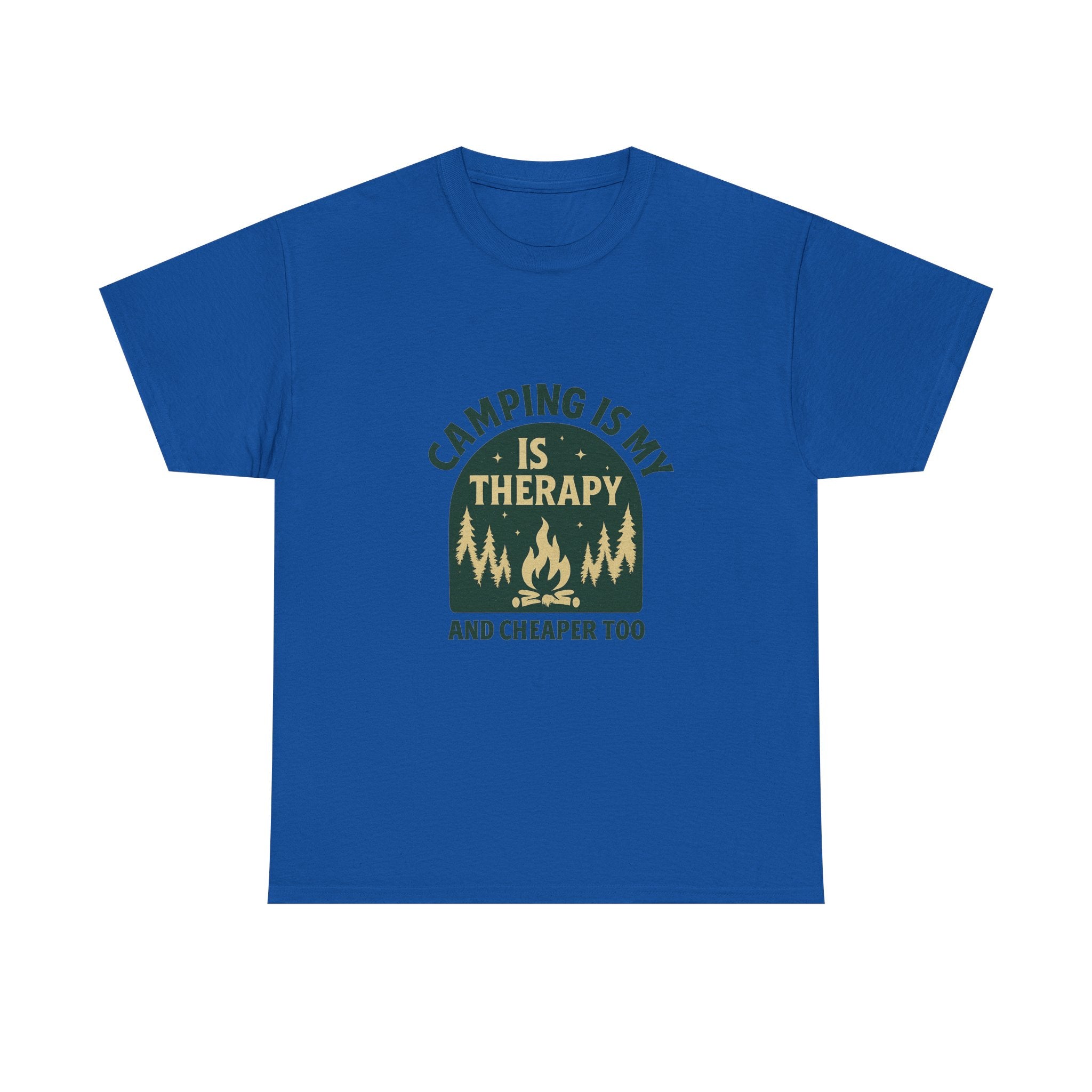 Camping Is My Therapy And Cheaper Too T-Shirt | Unique Gift | Graphic Tee