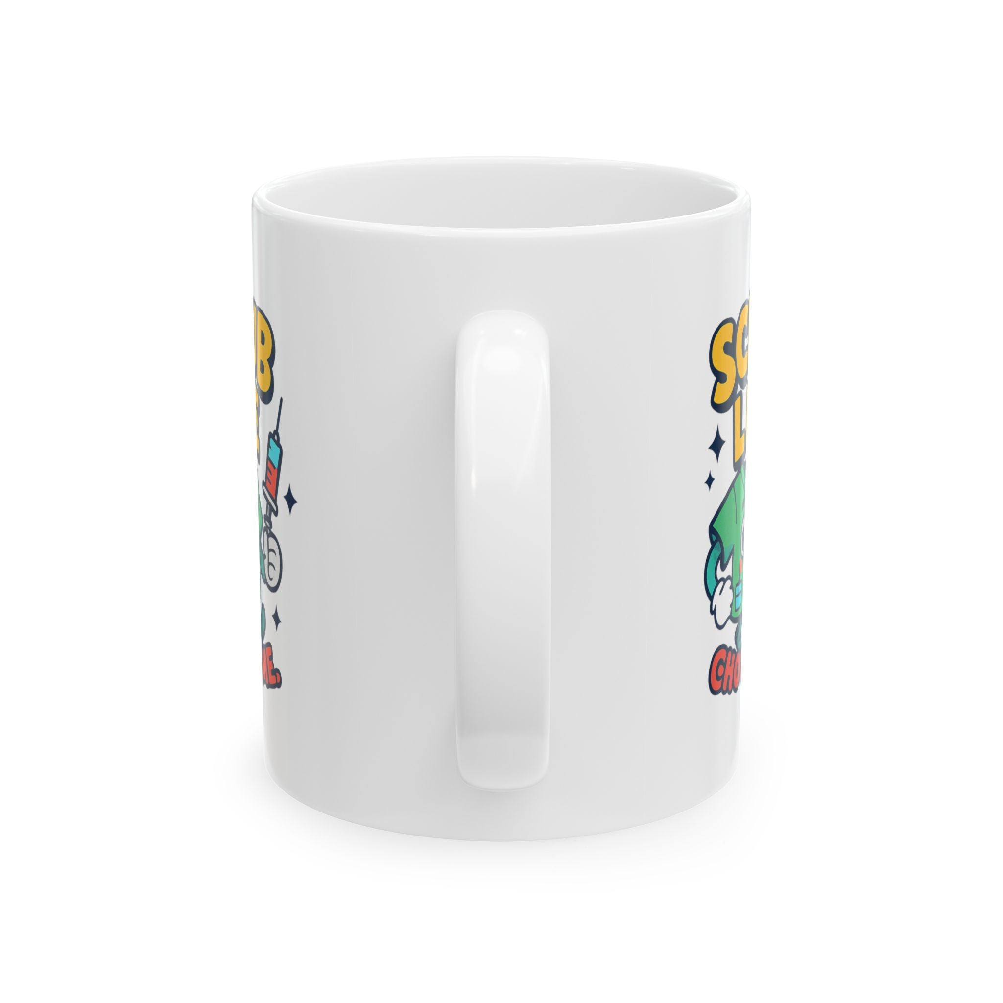 Scrubs On Coffee In Nurse Mode Coffee Mug | Funny Nurse Humor | Ceramic Mug