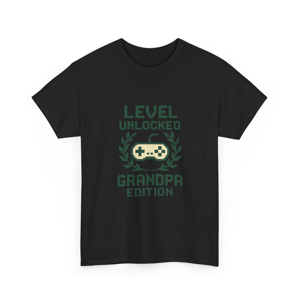 Gamer Grandpa Level Unlocked Grandpa Edition T-Shirt | Gift for Grandpa | Graphic Tee