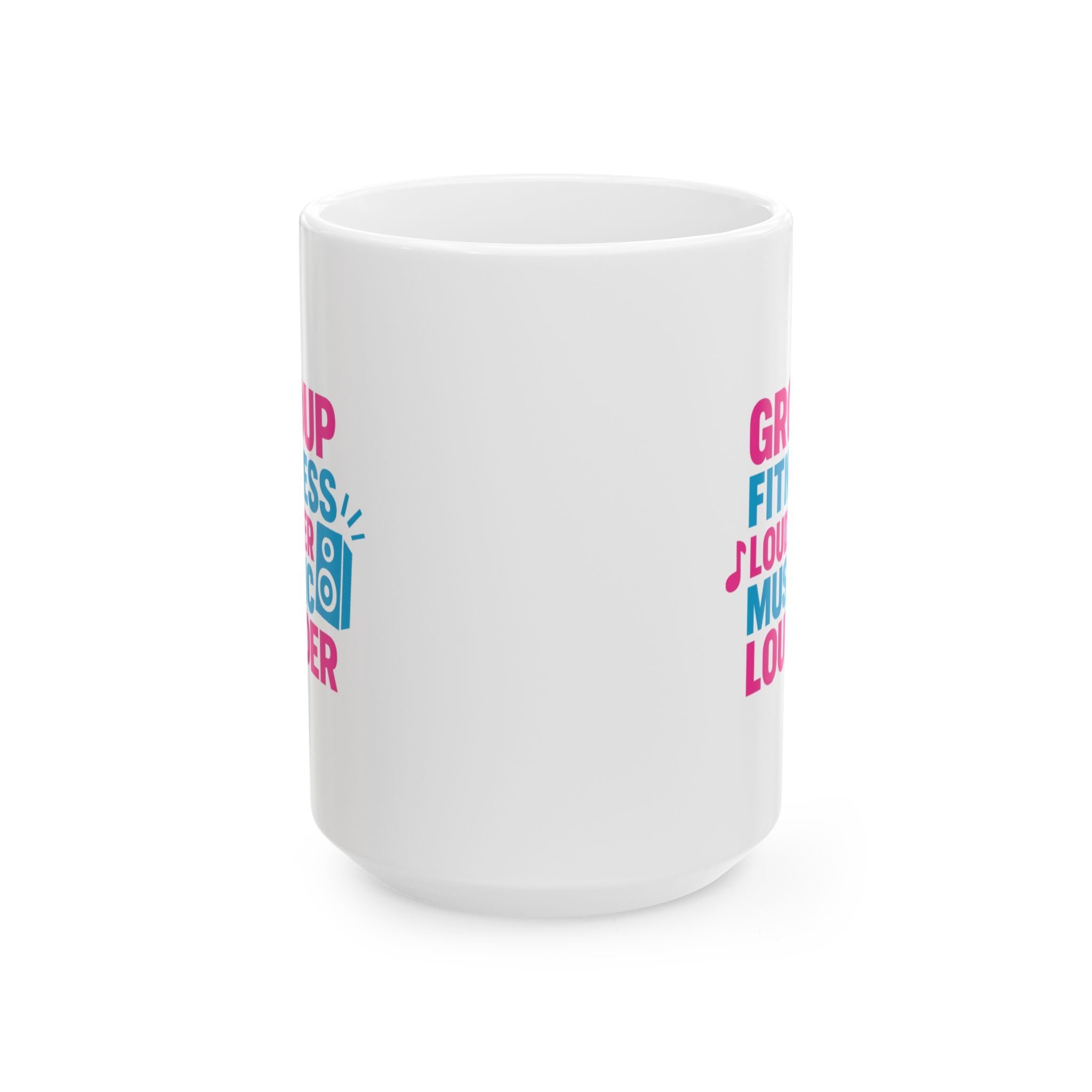 Group Fitness Instructor Louder Music Louder Coffee Coffee Mug | Coffee Lover Gift | Ceramic Mug