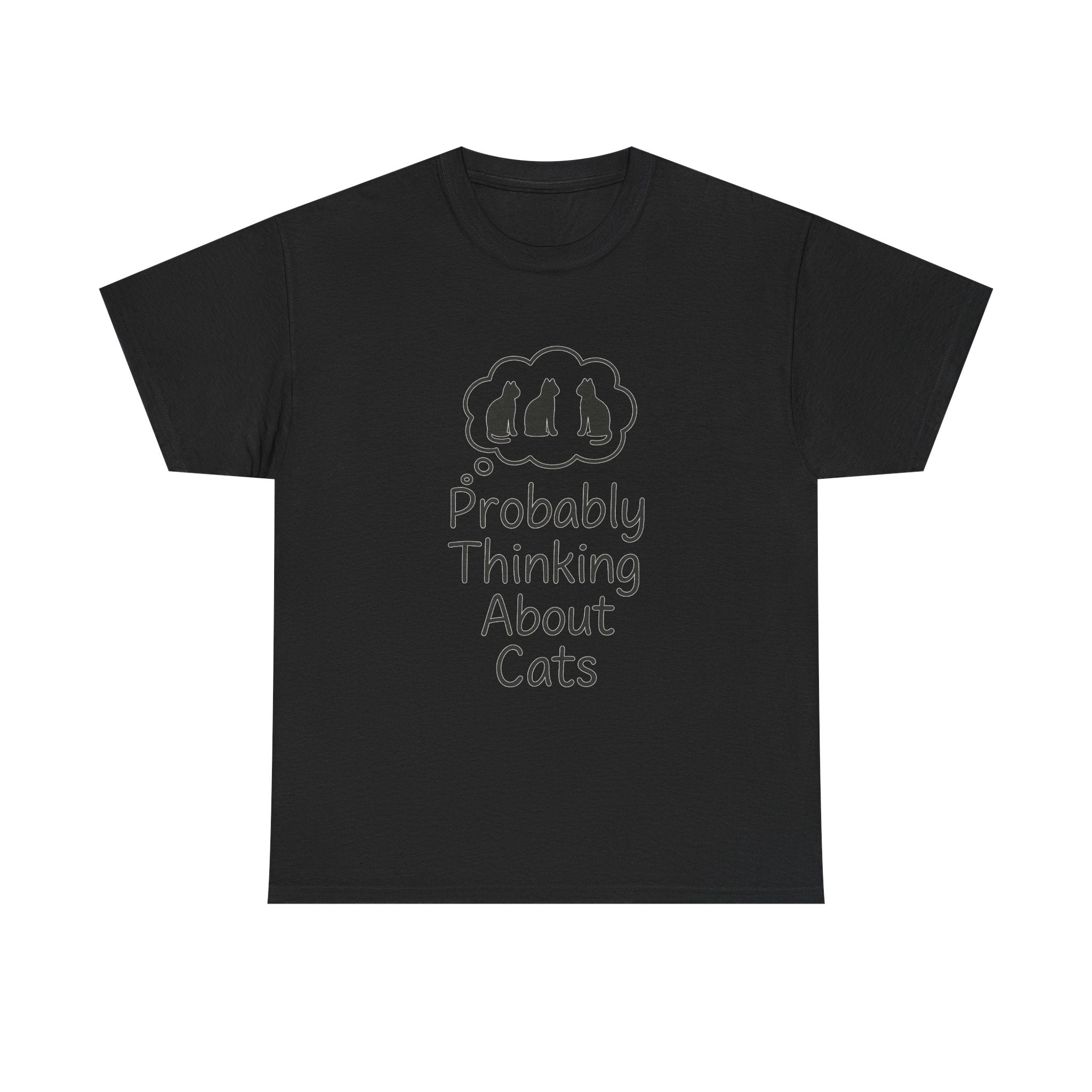 Probably Thinking About Cats Introvert T-Shirt | Cat Lover Gift | Graphic Tee