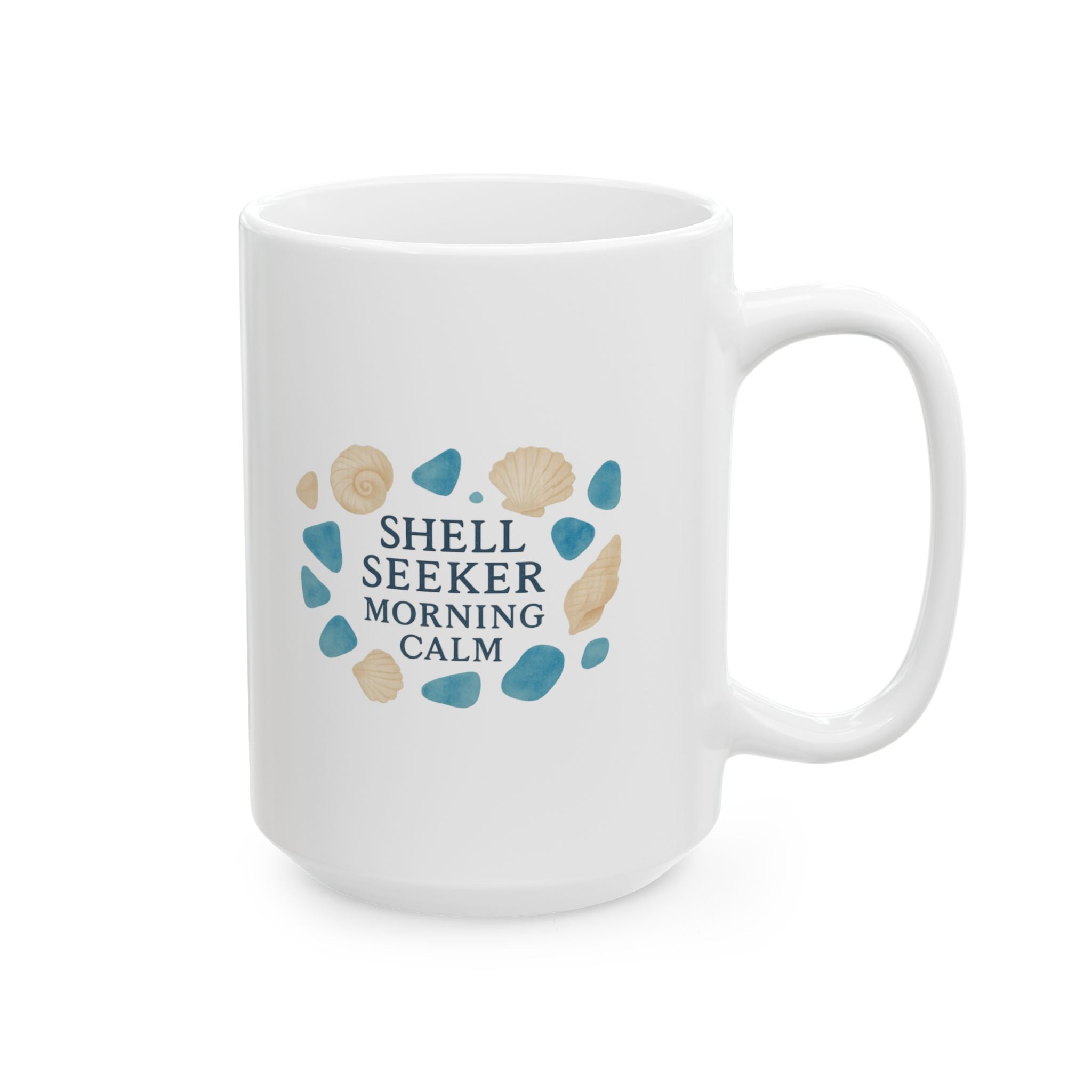 Beachcomber Shell Seeker Morning Calm Coffee Mug | Unique Gift | Ceramic Mug